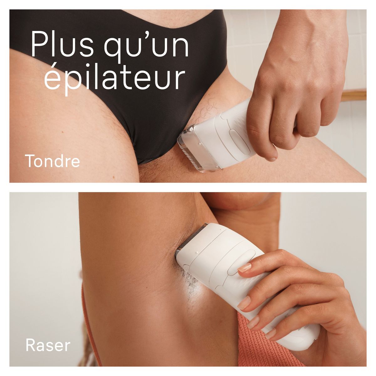 BRAUN Épilateur silk épil 7-030 - Blanc et rose