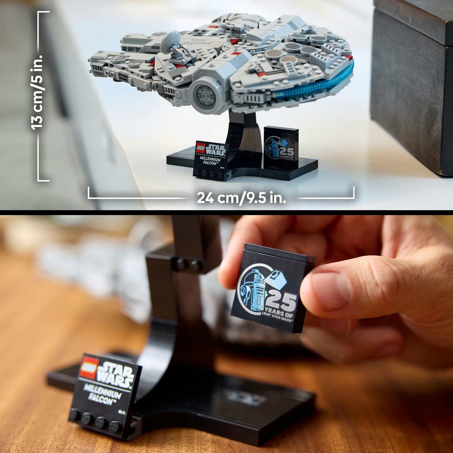 Voir la diapositive 6 : LEGO LEGO Star Wars 75375 Millennium Falcon - Set de Construction - Vaisseau Spatial - Adulte