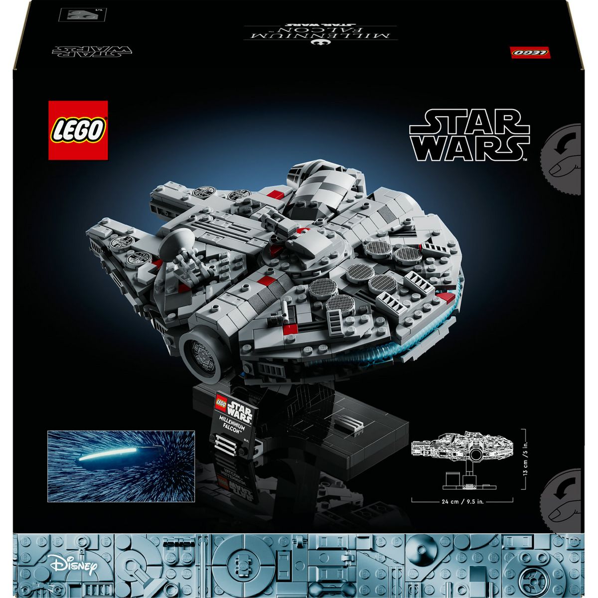 LEGO LEGO Star Wars 75375 Millennium Falcon, Set de Construction, Vaisseau Spatial, Adultes