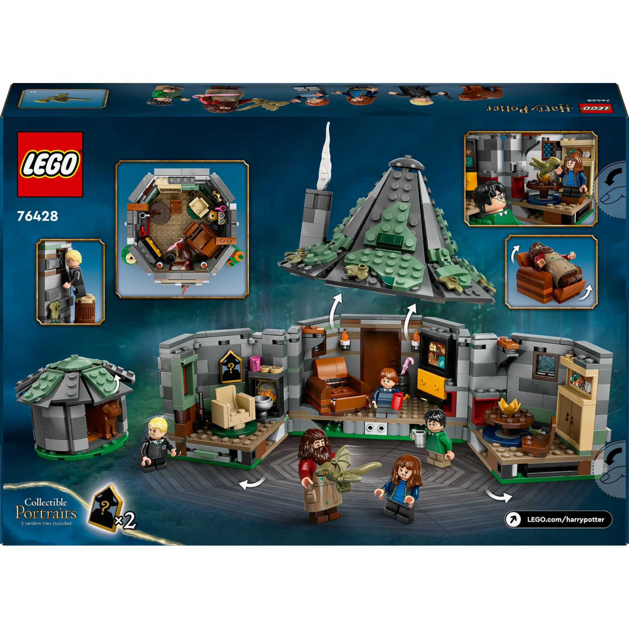 Voir la diapositive 3 : LEGO LEGO Harry Potter 76428 La Cabane de Hagrid : une Visite Inattendue, Jouet Fantastique
