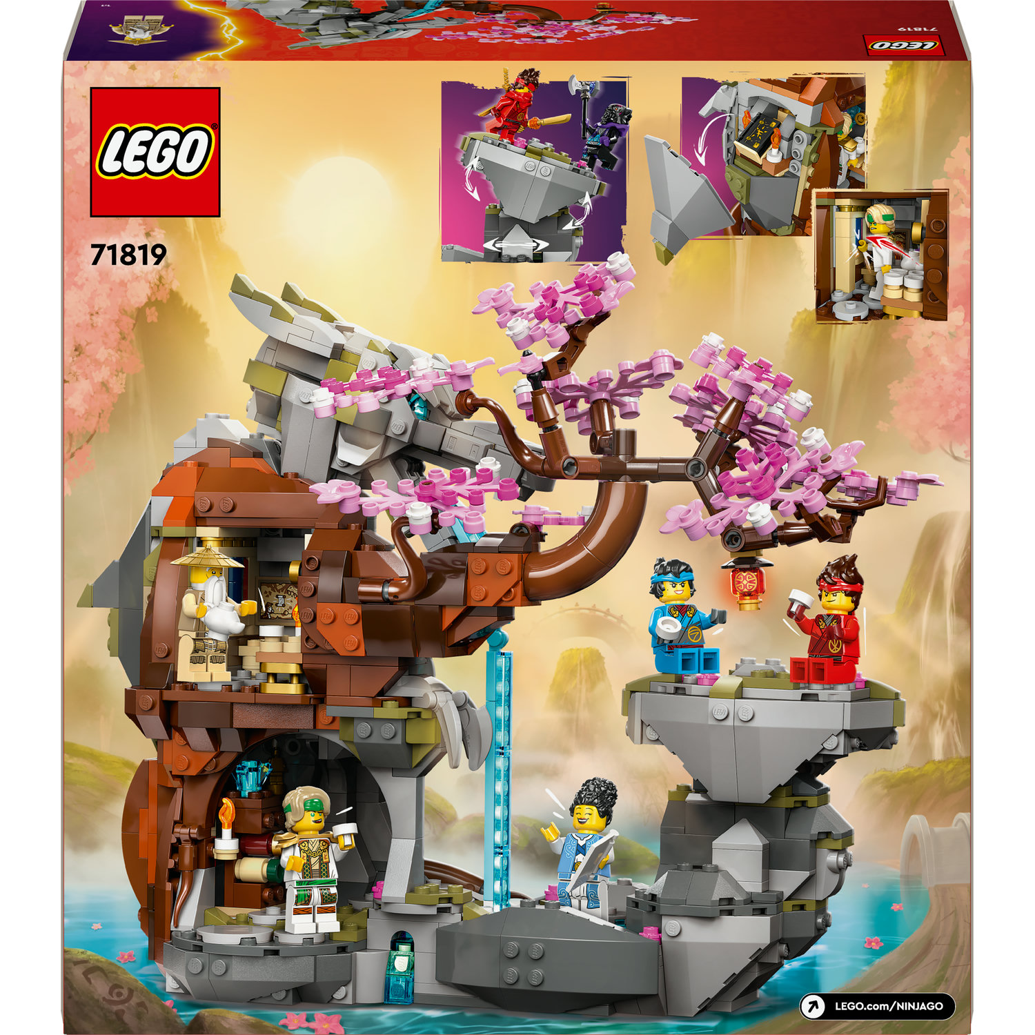 Voir la diapositive 3 : LEGO LEGO NINJAGO 71819 Le Sanctuaire de la Roche du Dragon, Jouet de Ninjas, 6 Minifigurines