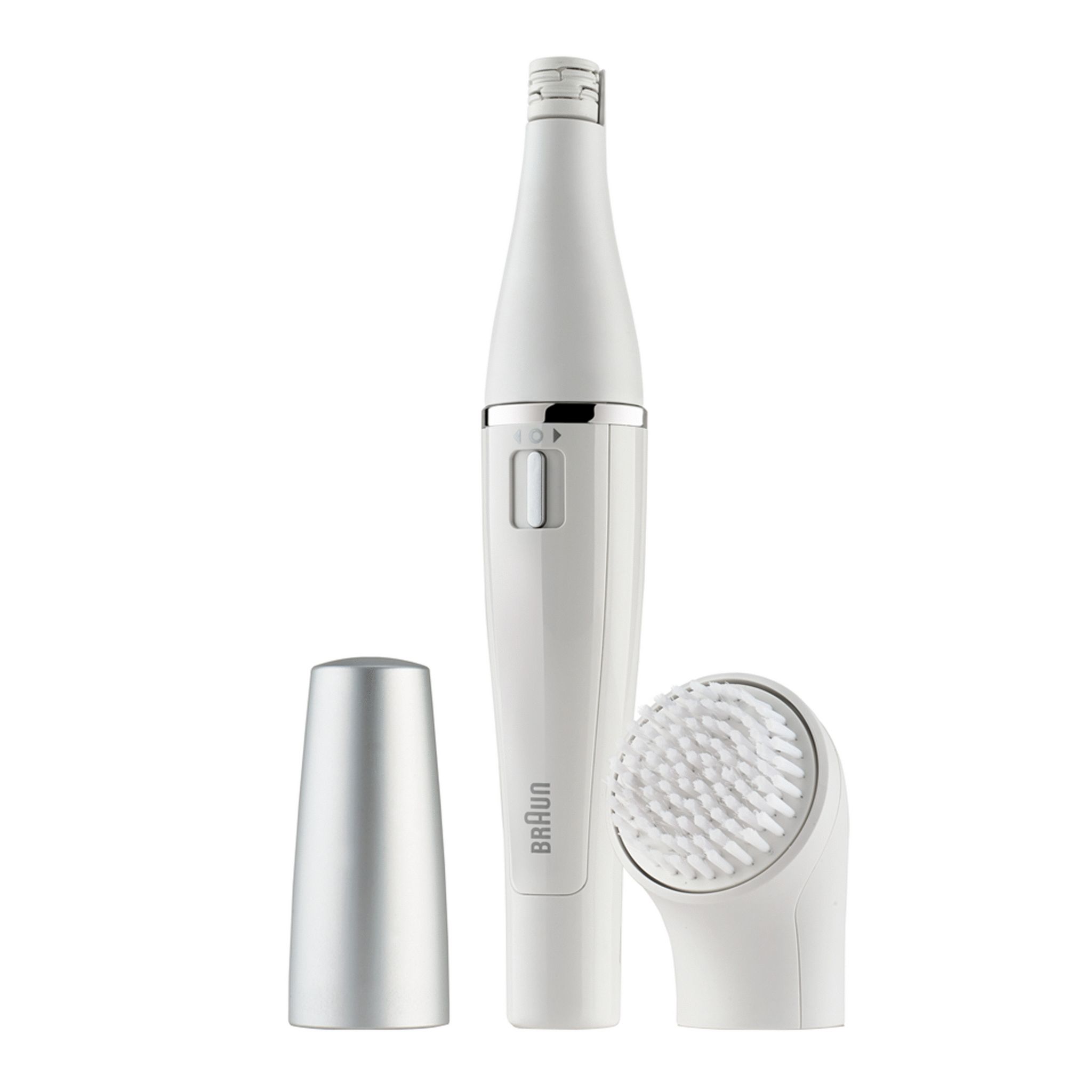 Voir la diapositive 2 : BRAUN Épilateur visage avec brosse nettoyante FACE 810 - Blanc