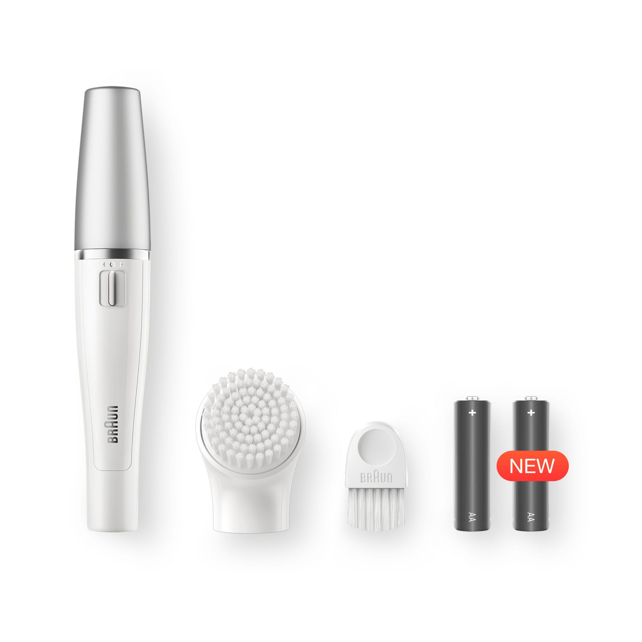 Voir la diapositive 3 : BRAUN Épilateur visage avec brosse nettoyante FACE 810 - Blanc