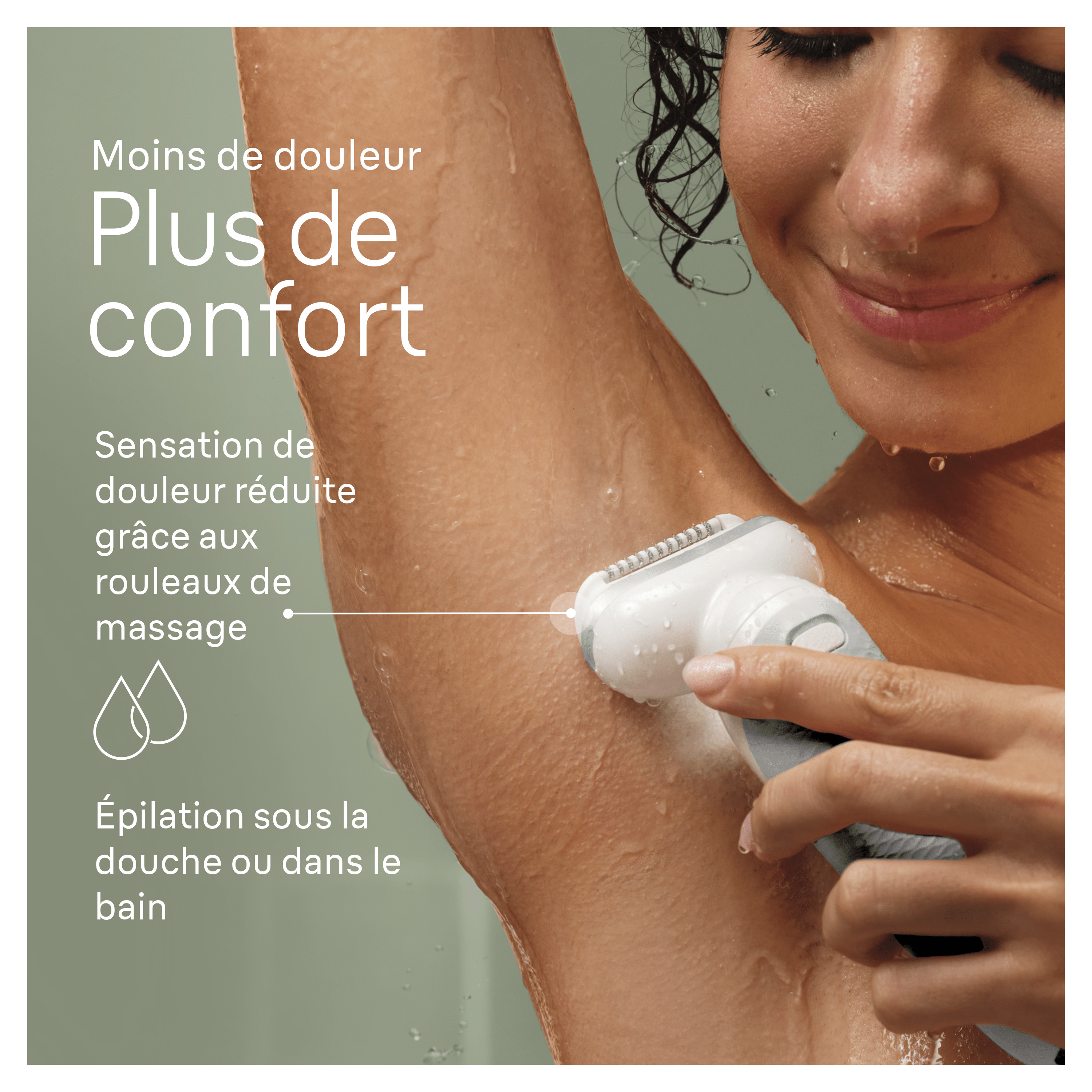 Voir la diapositive 5 : BRAUN Épilateur SES 9-341 - Blanc