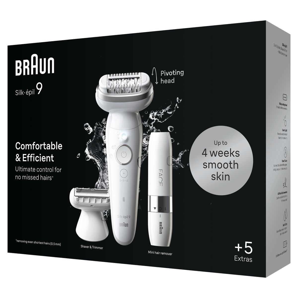 BRAUN Épilateur SES 9-341 - Blanc