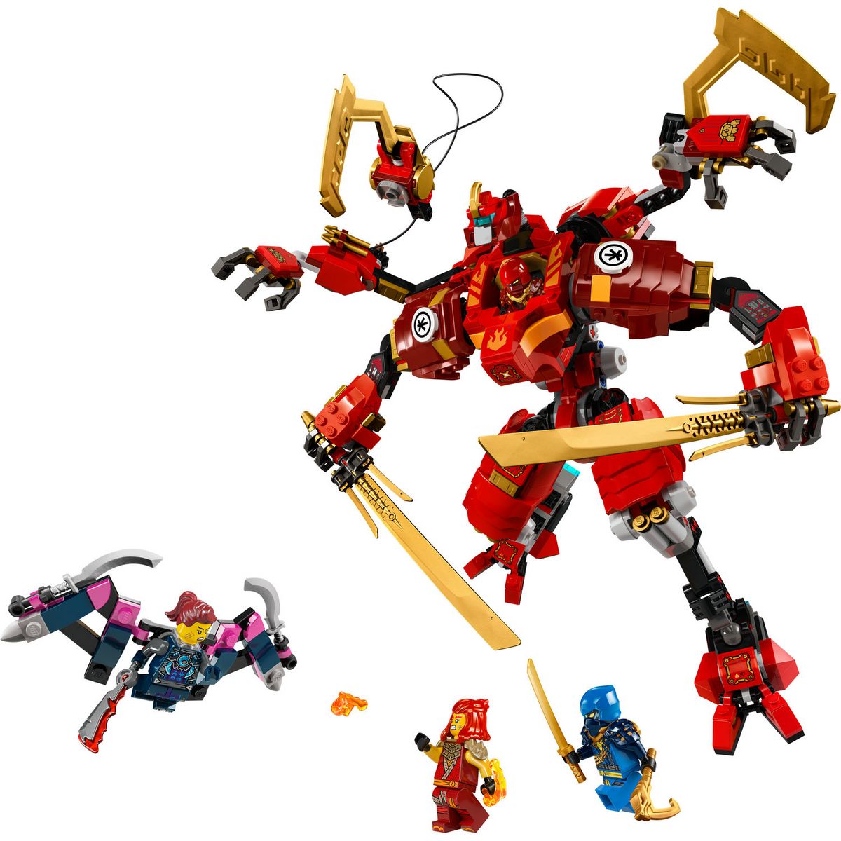 LEGO LEGO NINJAGO 71812 Le Robot Grimpeur Ninja de Kai, Set de Jeu d'Aventure pour Enfants
