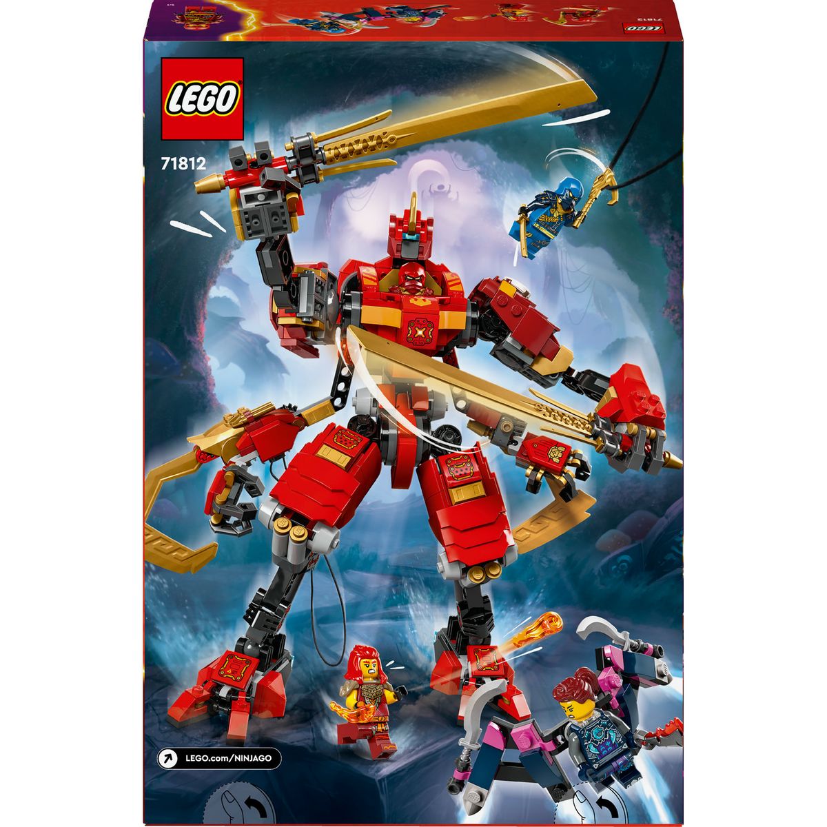 LEGO LEGO NINJAGO 71812 Le Robot Grimpeur Ninja de Kai, Set de Jeu d'Aventure pour Enfants
