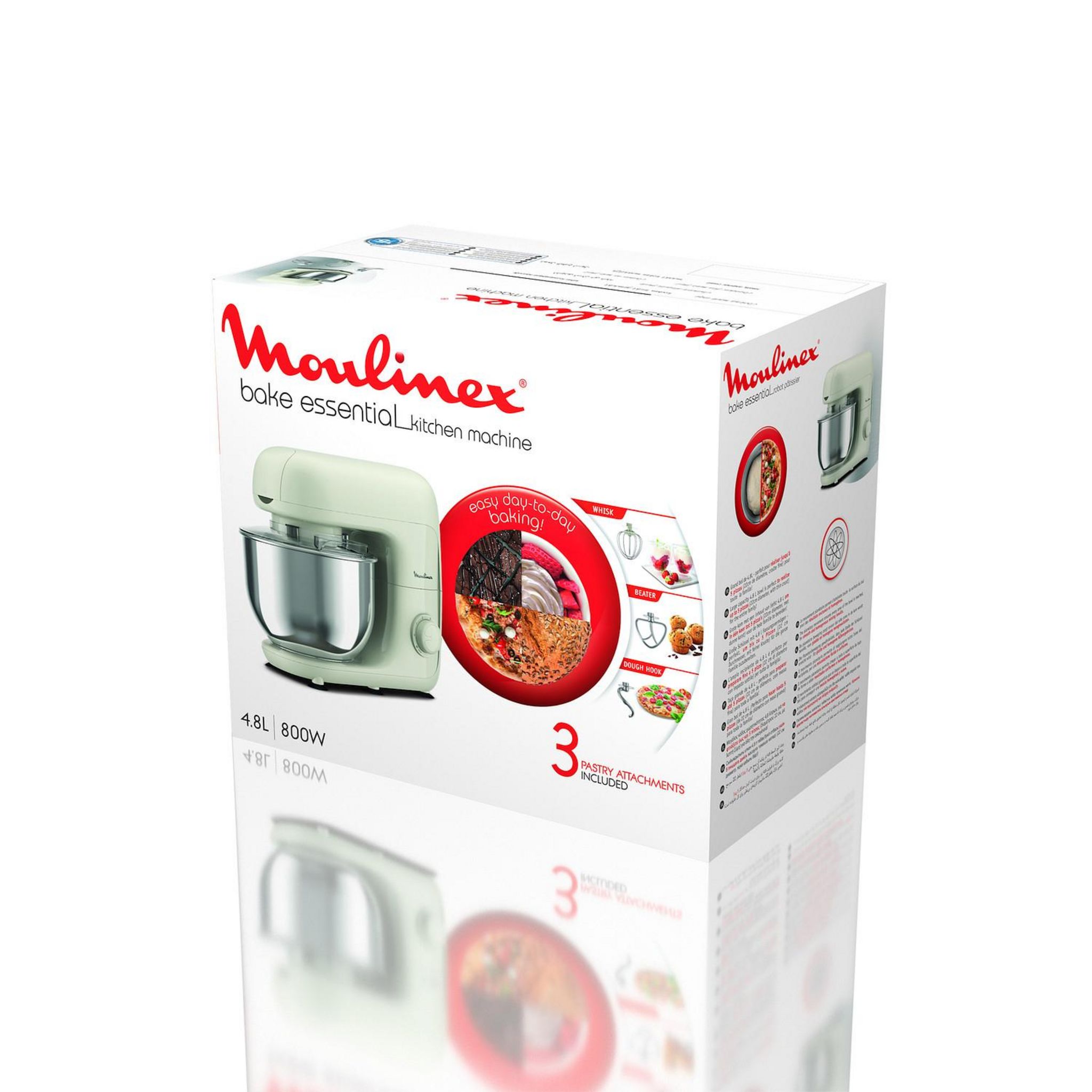 Voir la diapositive 7 : MOULINEX Robot pâtissier QA160110 - Blanc