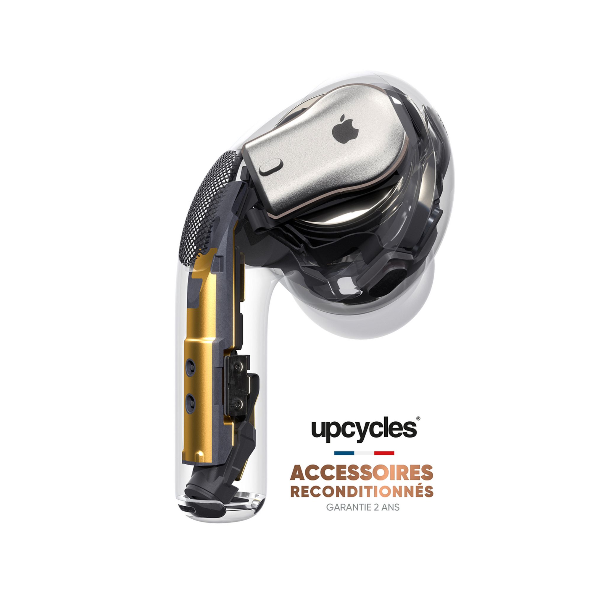 Voir la diapositive 5 : APPLE Ecouteurs sans fil Airpods PRO 1 reconditionné A+ - Blanc