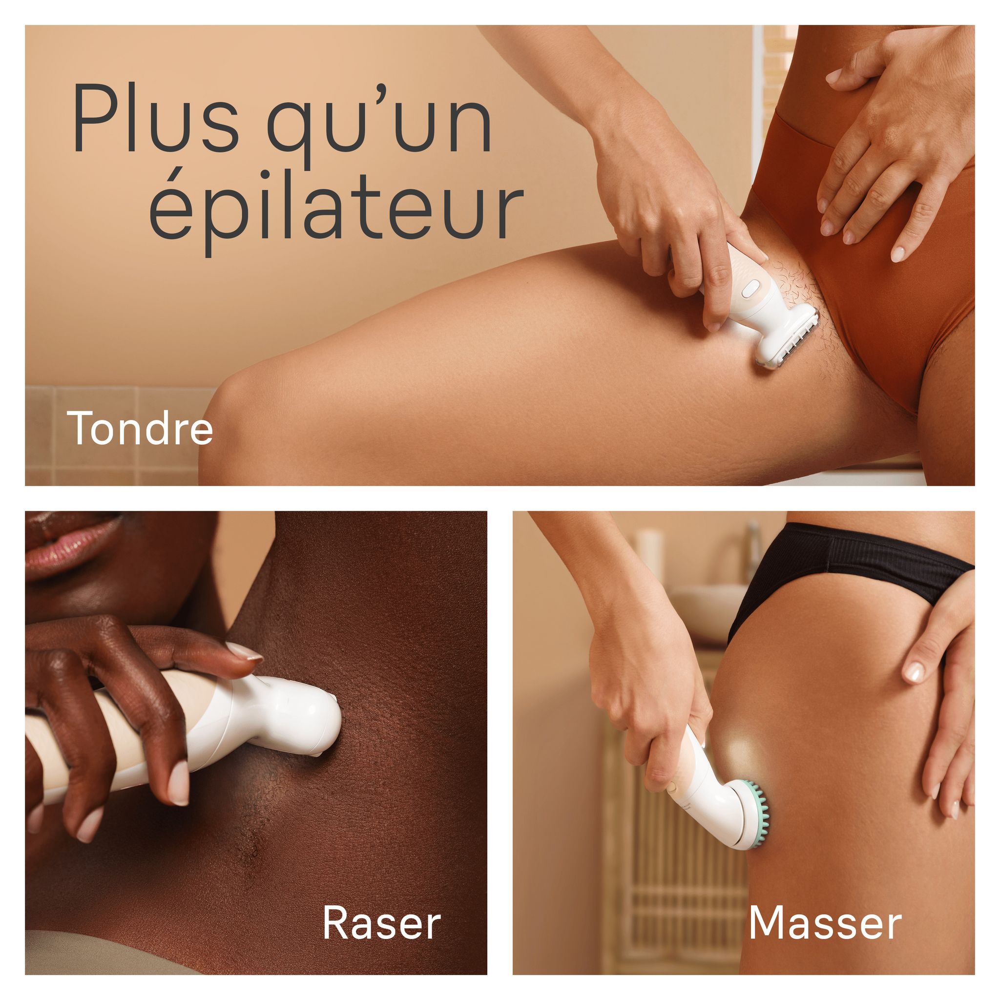 Voir la diapositive 6 : BRAUN Épilateur SES 9-071 3D - Blanc