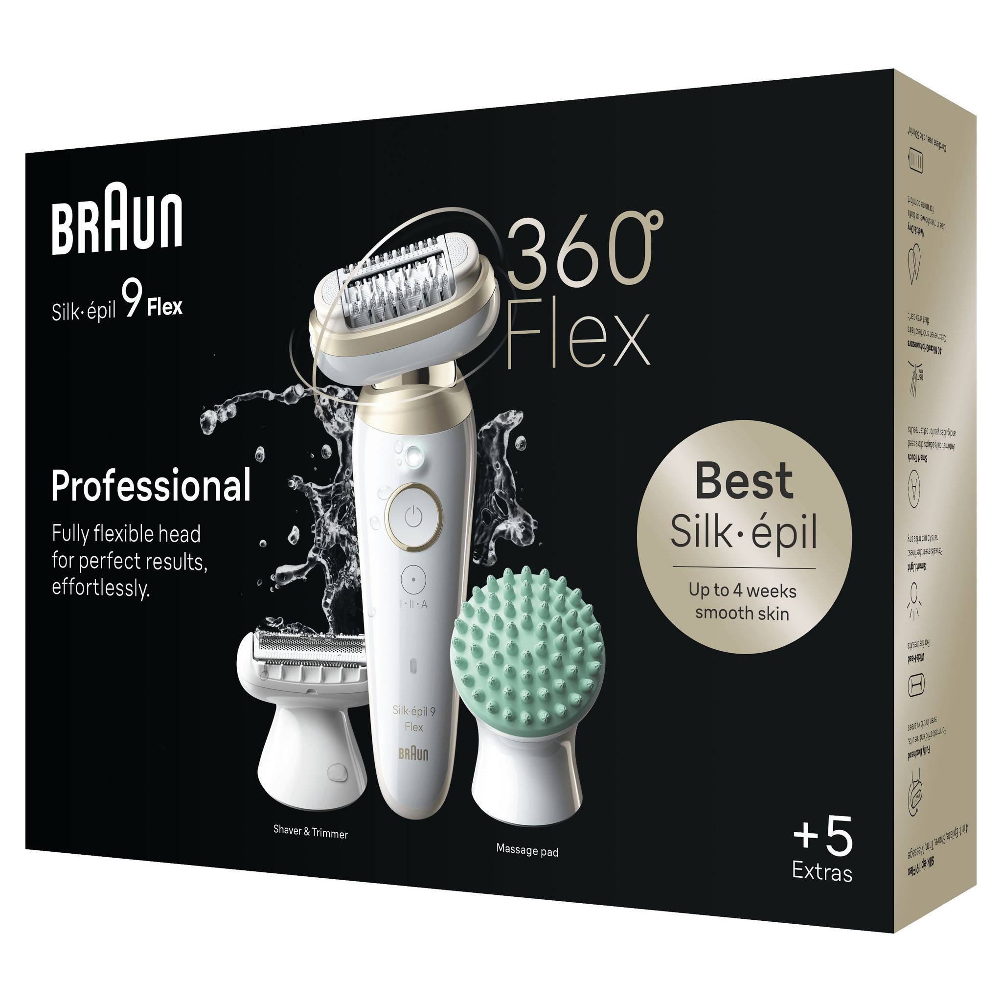 Voir la diapositive 7 : BRAUN Épilateur SES 9-071 3D - Blanc