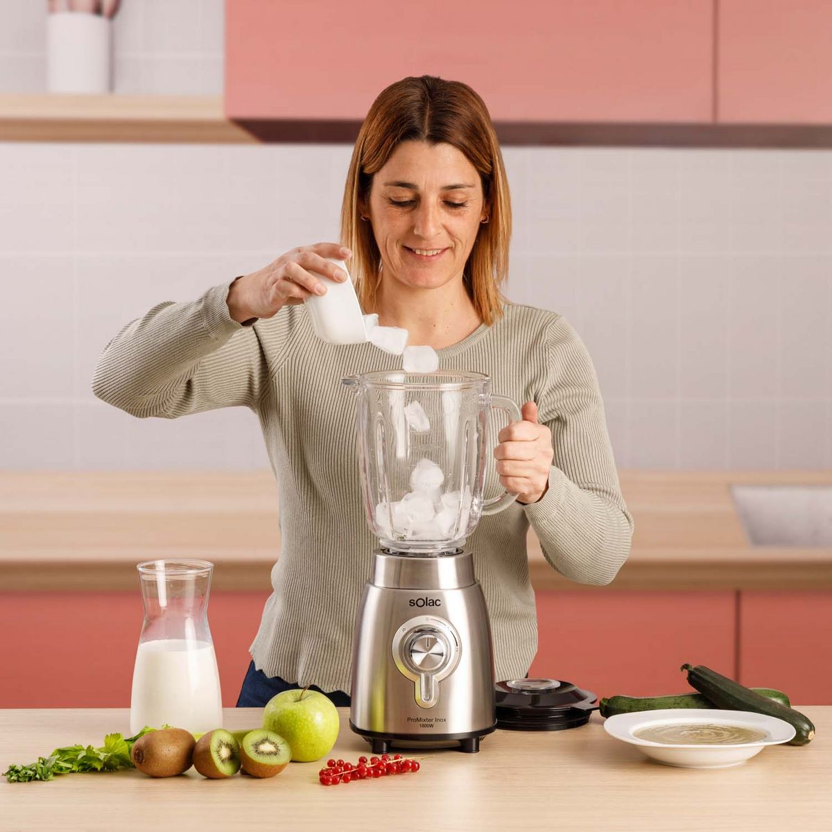 SOLAC Blender Pro Mixter - Inox brossé