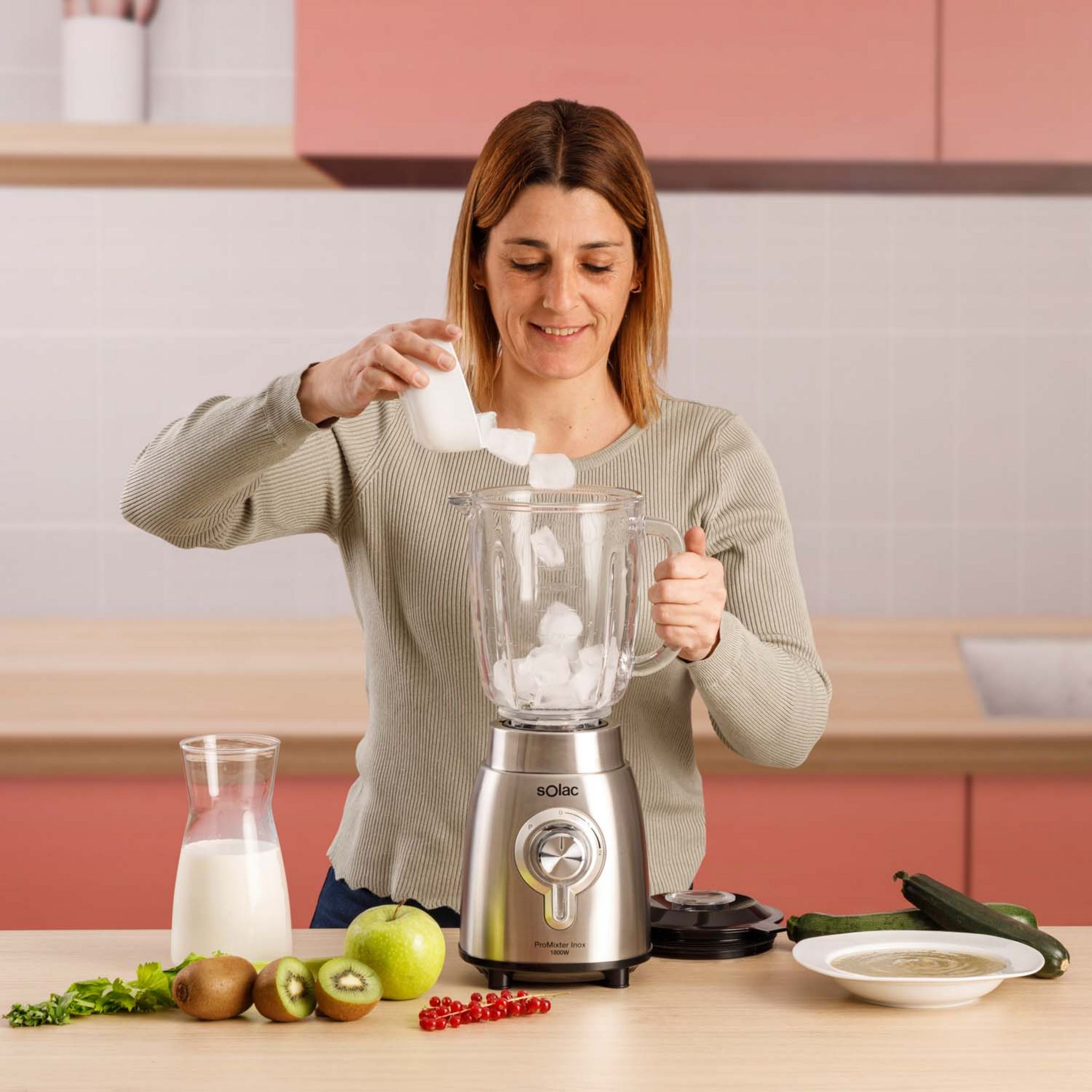 Voir la diapositive 5 : SOLAC Blender Pro Mixter - Inox brossé