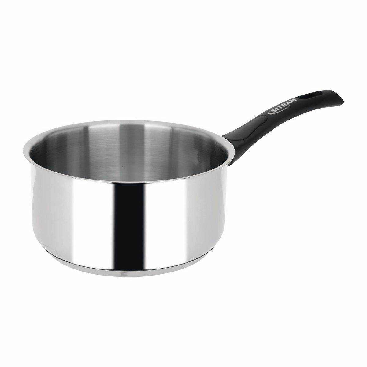 Casserole inox brillant 16cm tous feux dont induction poignée fixe TRES CHIC