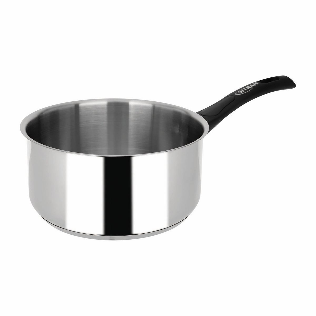 SITRAM Casserole inox brillant 18cm tous feux dont induction poignée fixe TRES CHIC