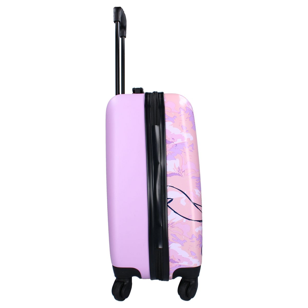 Valise cabine rigide 48cm 4 roues STITCH - rose