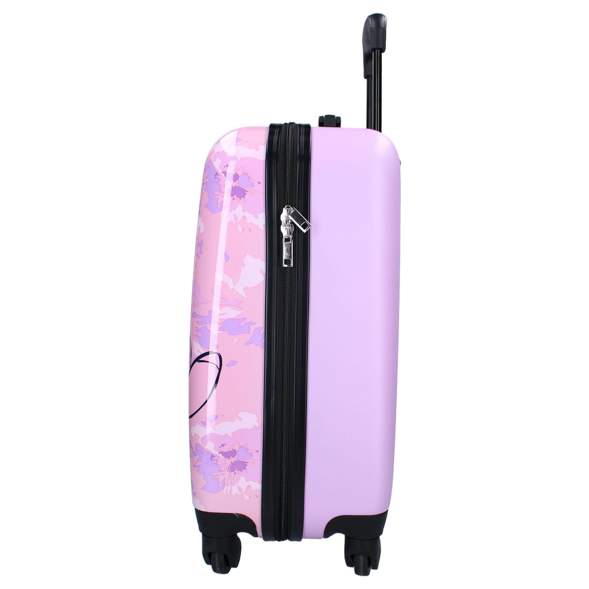Valise cabine rigide 48cm 4 roues STITCH - rose
