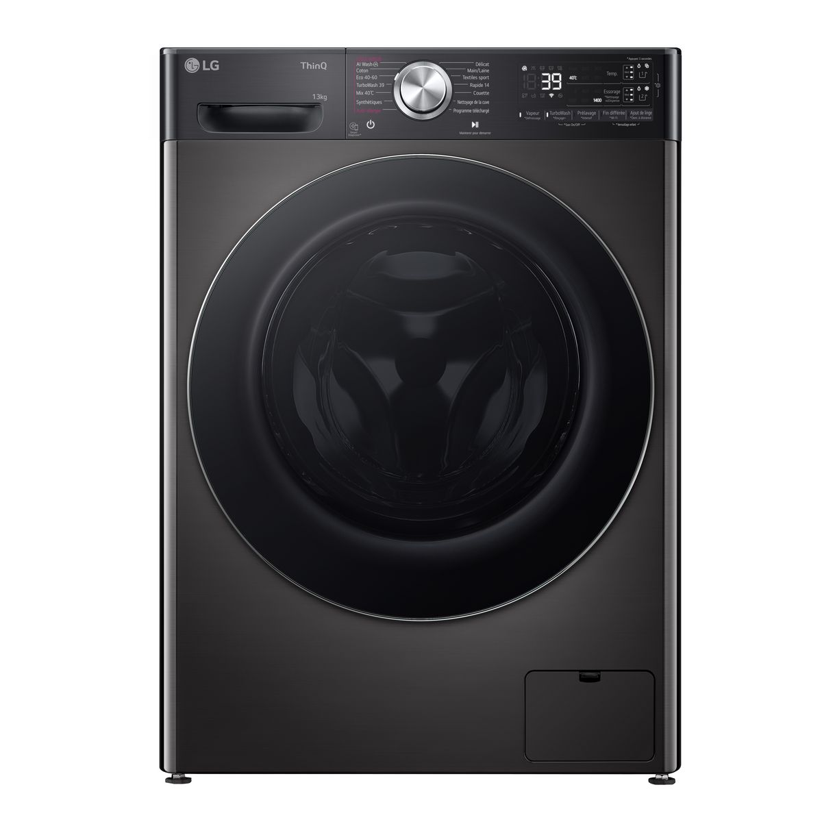 LG Lave linge hublot à induction F34R92BSTA, 13 kg, 1400 T/min, A