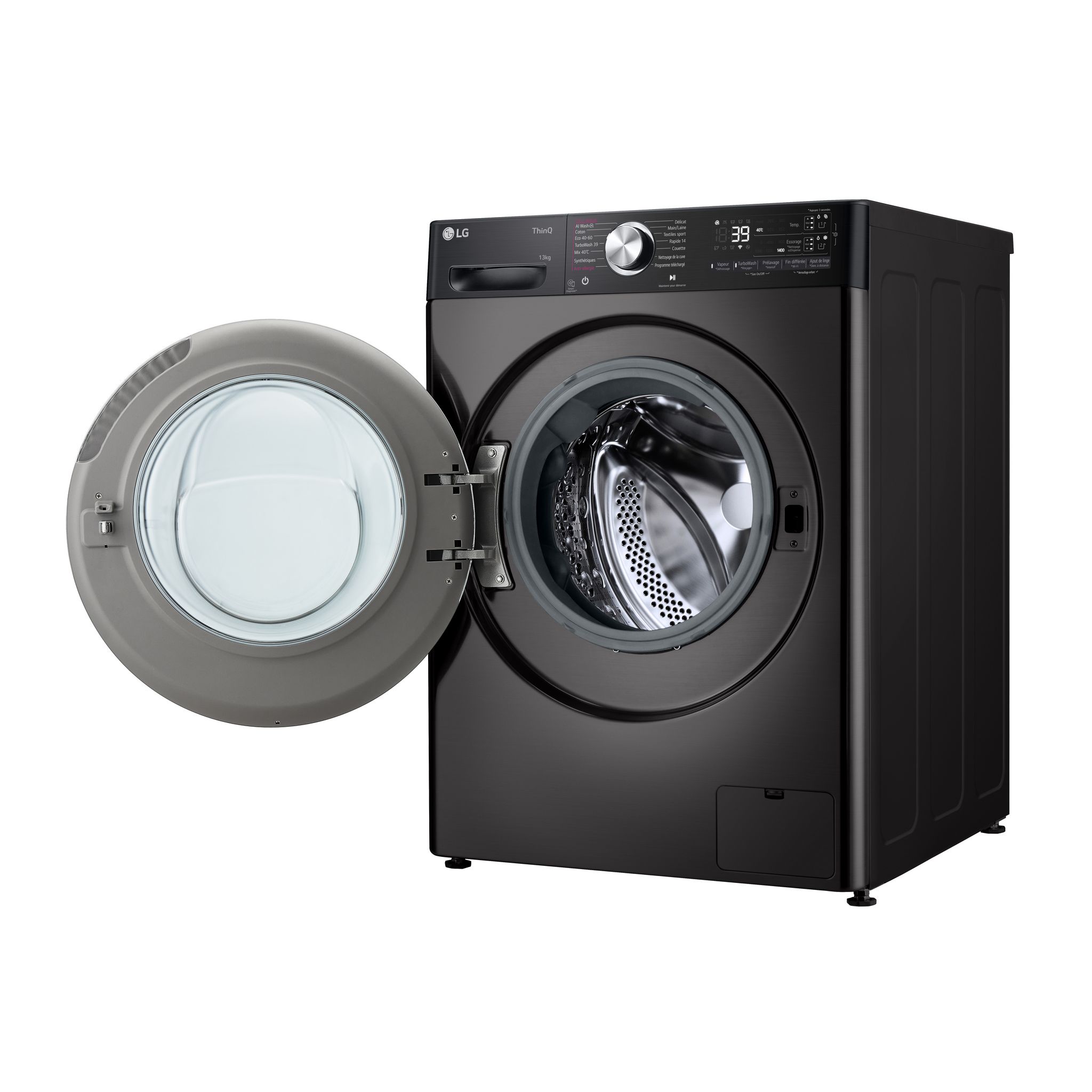 Voir la diapositive 7 : LG Lave linge hublot à induction F34R92BSTA, 13 kg, 1400 T/min, A