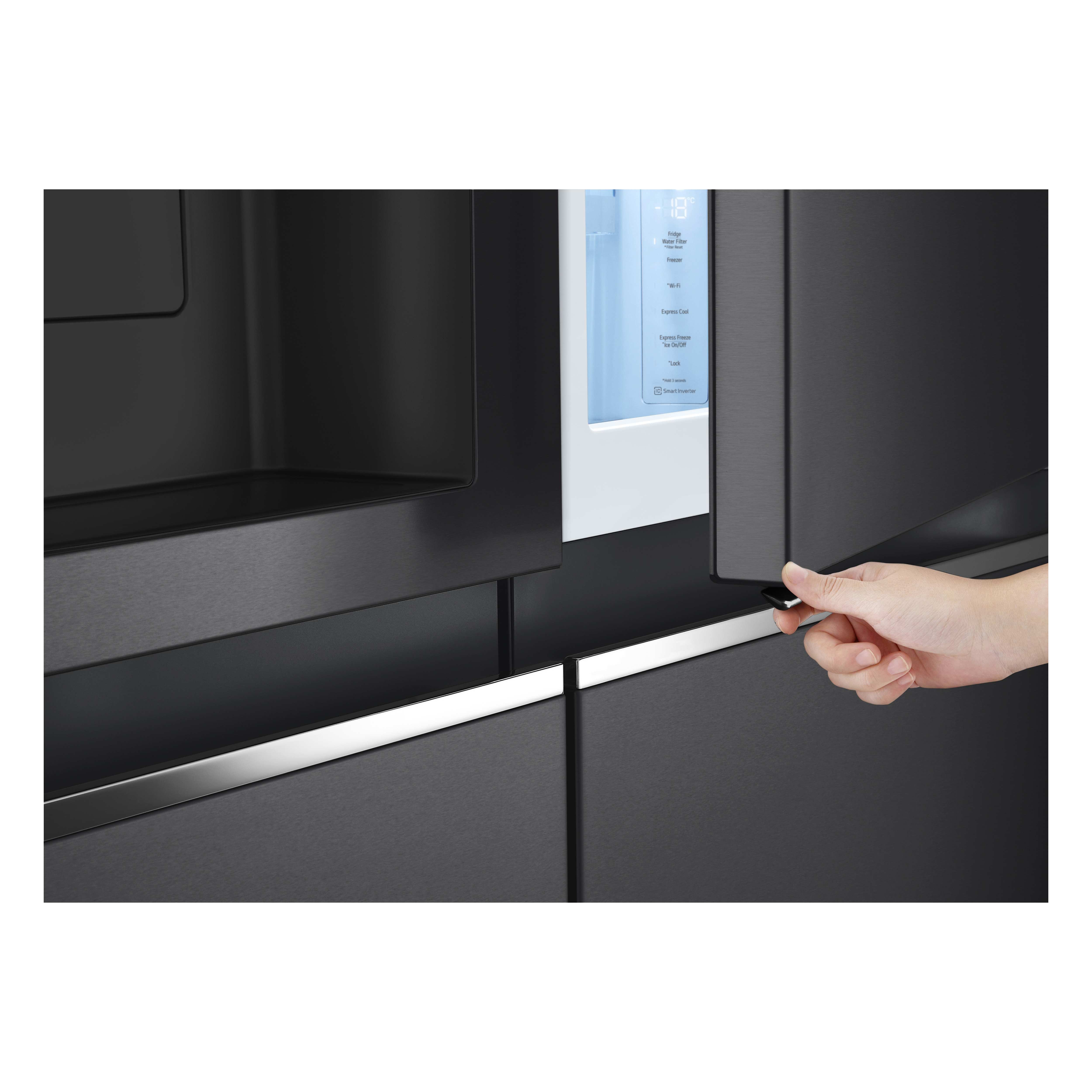 Voir la diapositive 4 : LG Réfrigérateur américain GSJV80MCLE, 635 L, Froid ventilé No Frost, E