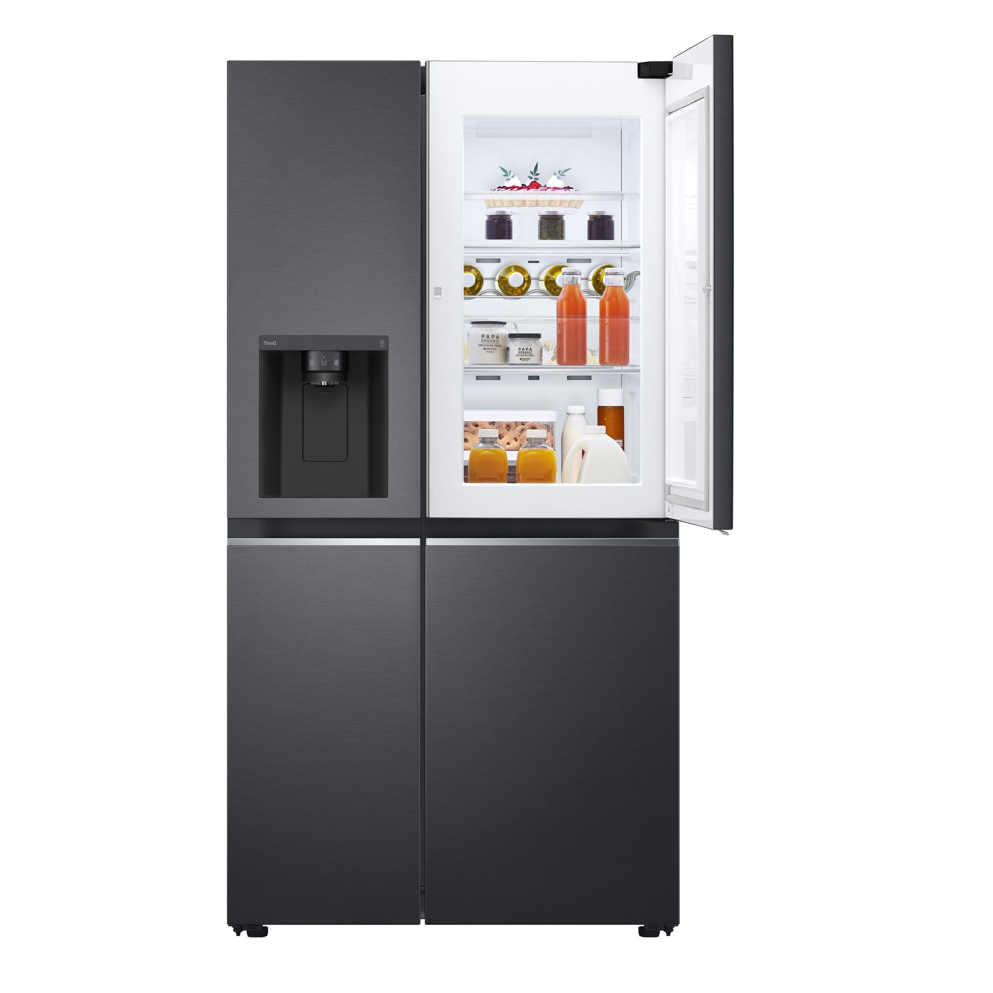 Voir la diapositive 5 : LG Réfrigérateur américain GSJV80MCLE, 635 L, Froid ventilé No Frost, E