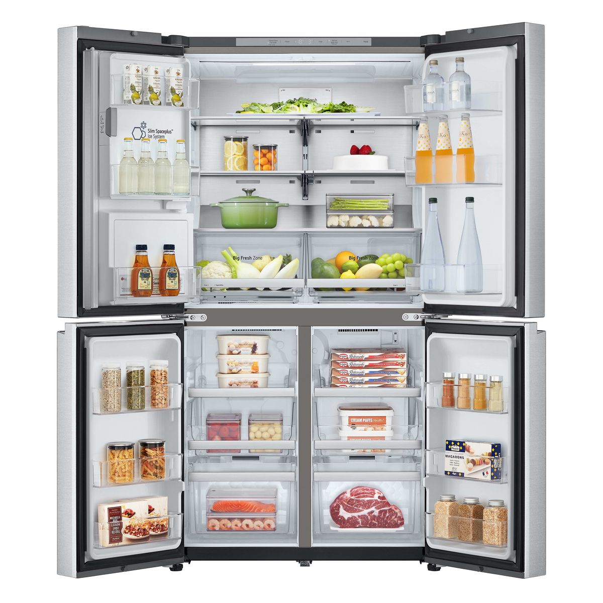 LG Réfrigérateur multi-portes GML960MBBE, 637 L, Froid ventilé No Frost, E