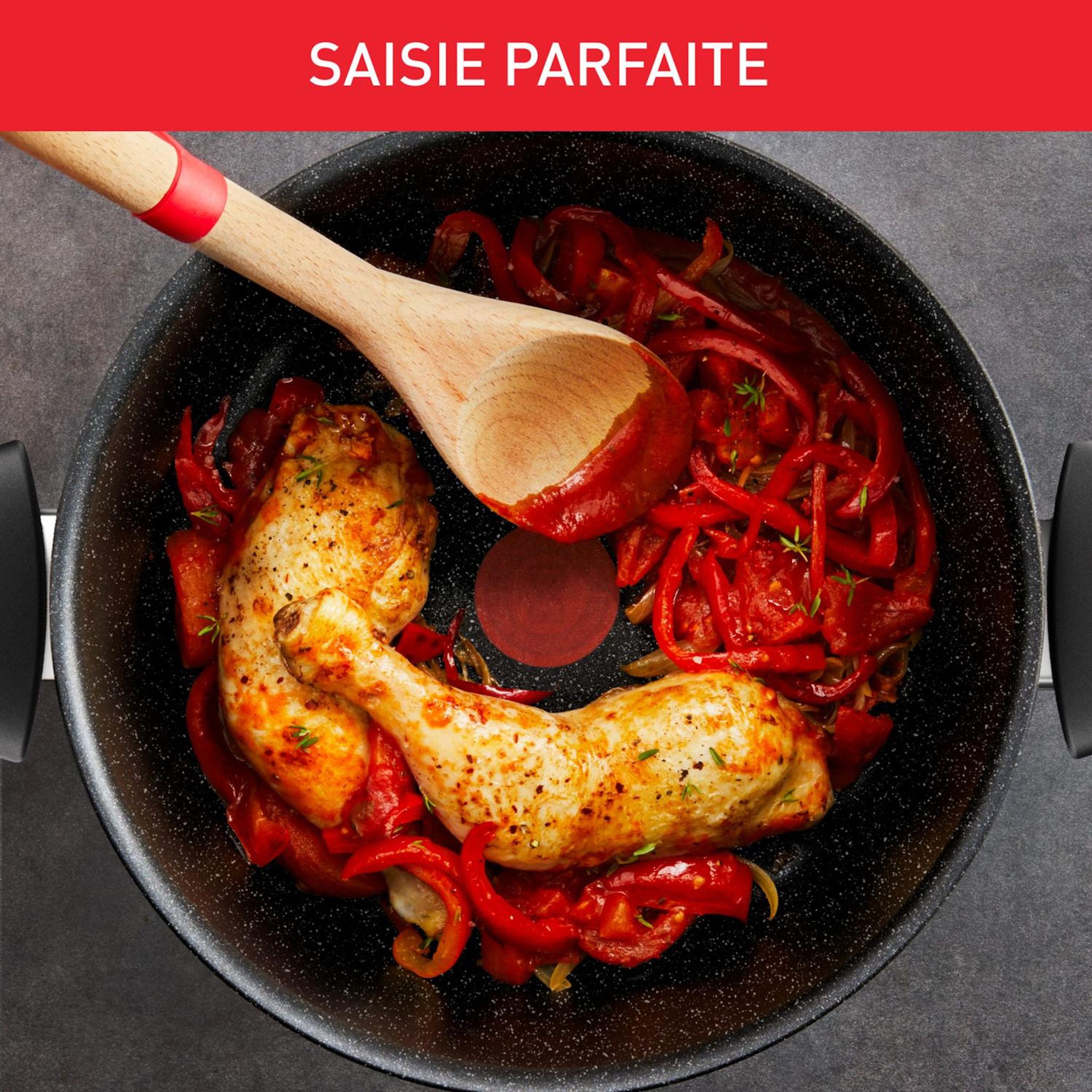 Voir la diapositive 6 : TEFAL Faitout 24 cm céramique tous feux dont induction INTENS