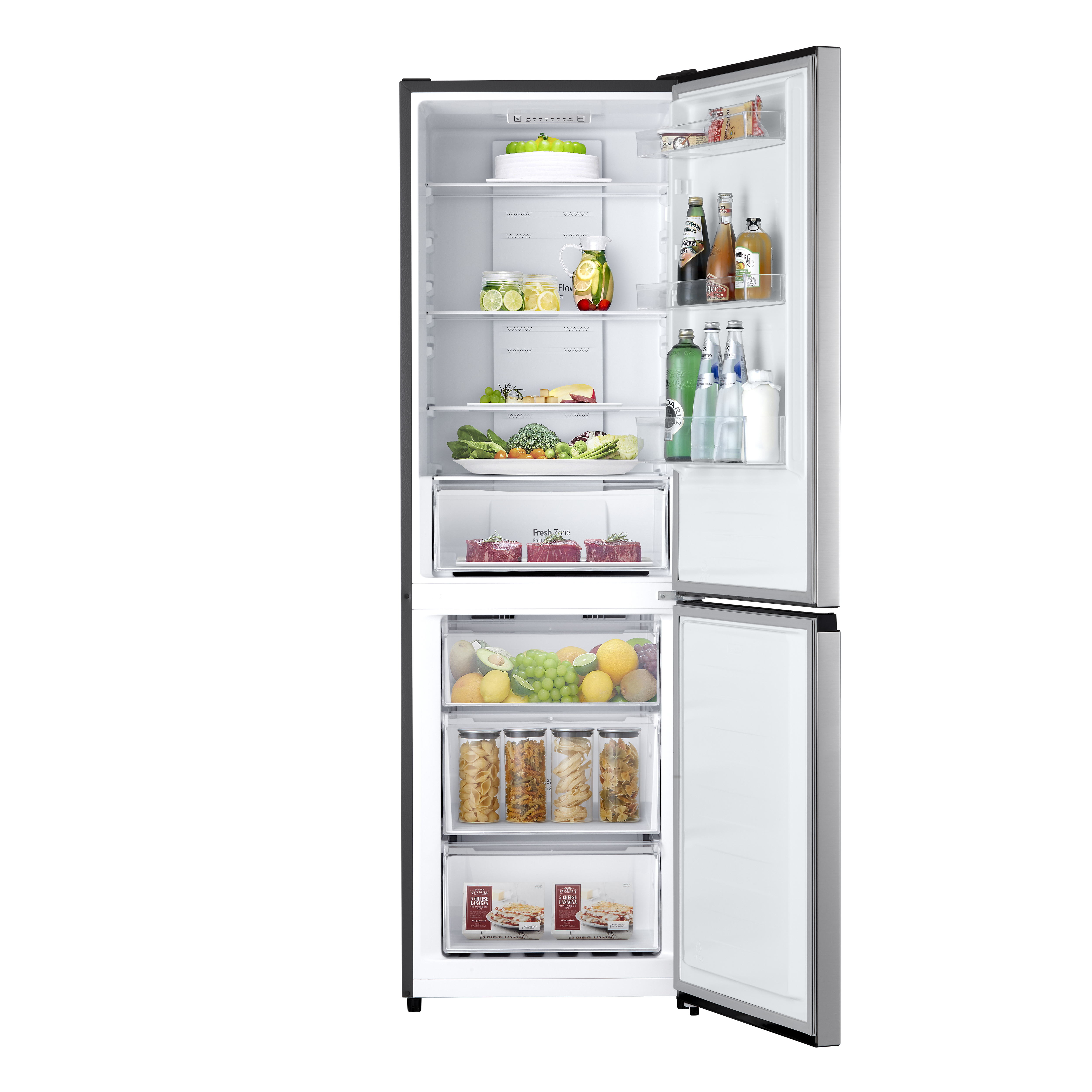 Voir la diapositive 2 : LG Réfrigérateur combiné GBM21HSADH, 304 L, Froid ventilé No Frost, D