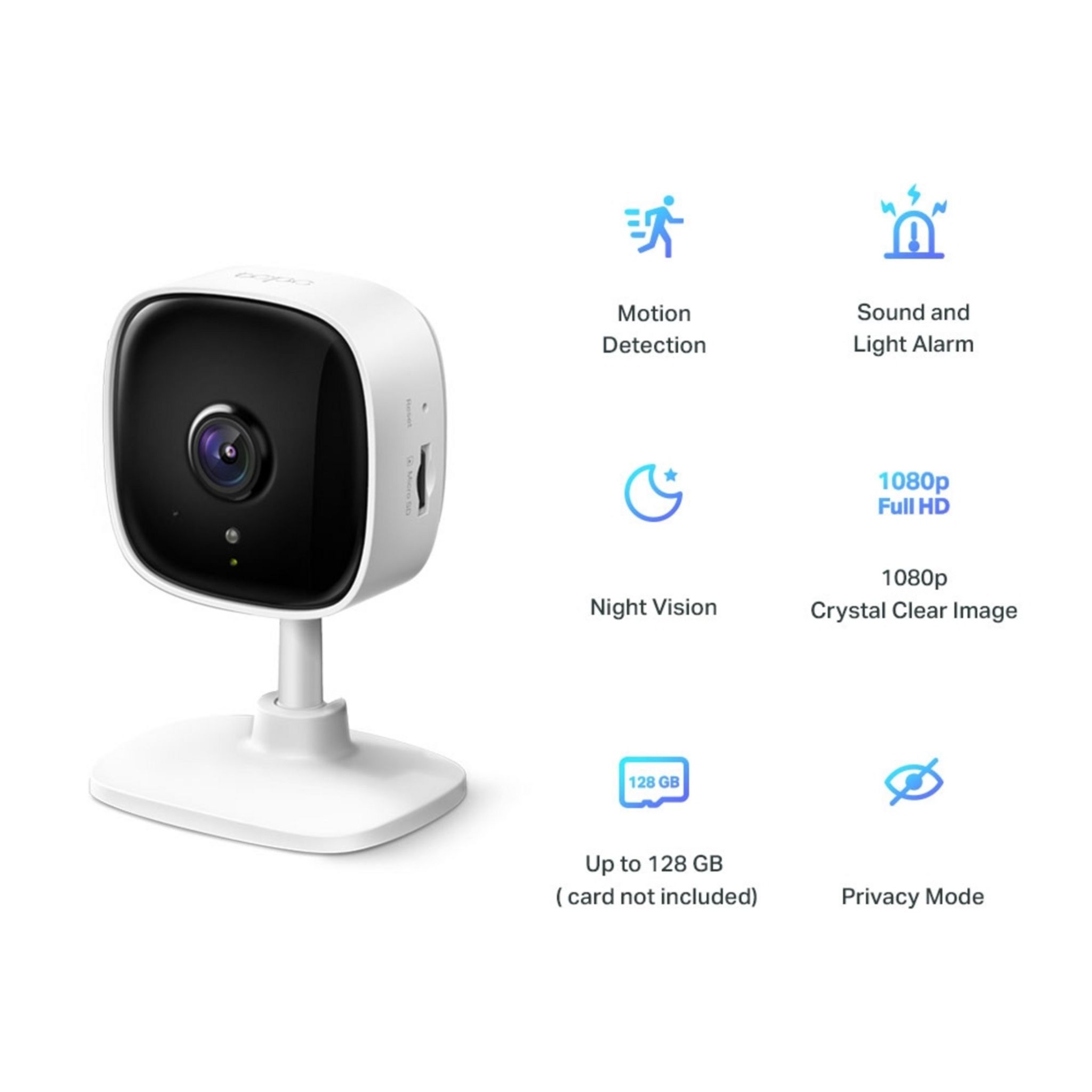 Voir la diapositive 4 : TP-LINK Caméra de surveillance TAPO TC60 - Blanc