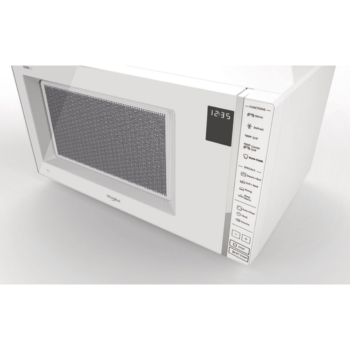 WHIRLPOOL Micro-ondes gril et vapeur MWP304W - 900 W - Capacité 30 L - Blanc