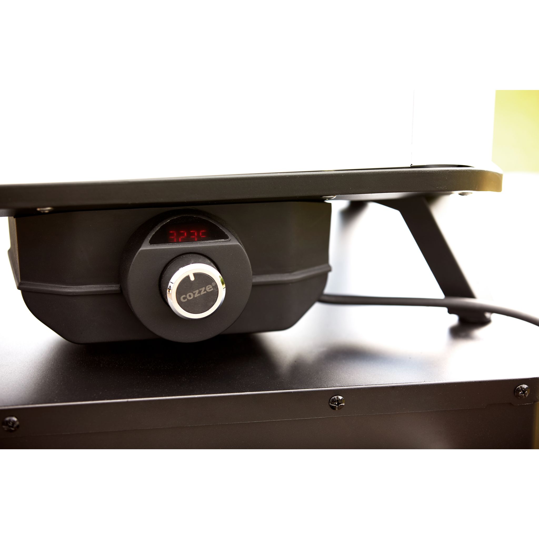 Voir la diapositive 4 : Four à pizza électrique - 2200W - Acier/Plaque en pierre - cozze