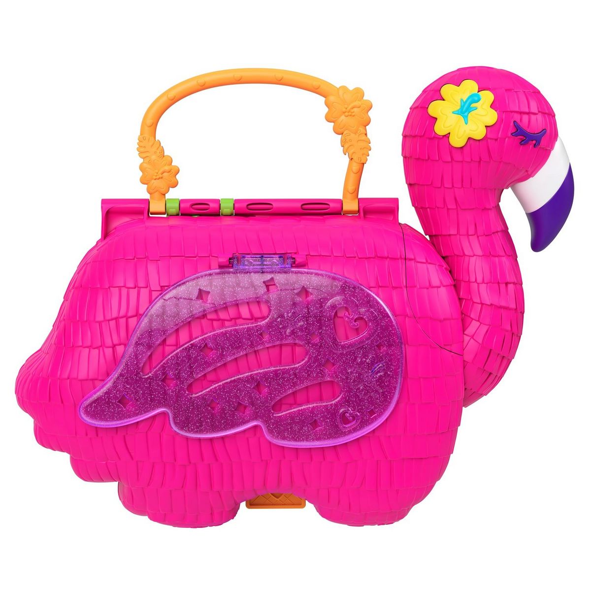 MATTEL Mini poupée Polly Pocket - Flamant rose surprises