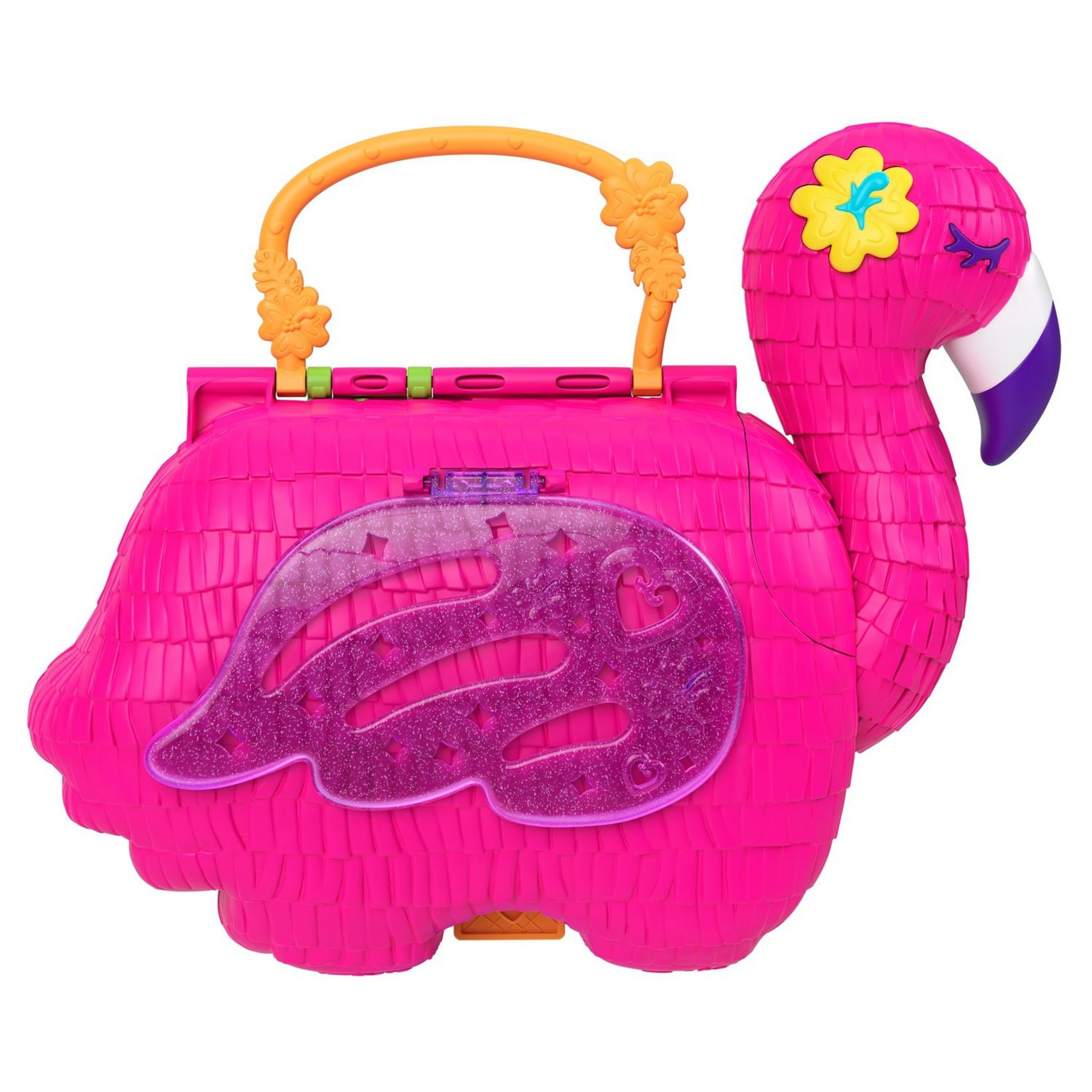 Voir la diapositive 6 : MATTEL Mini poupée Polly Pocket - Flamant rose surprises
