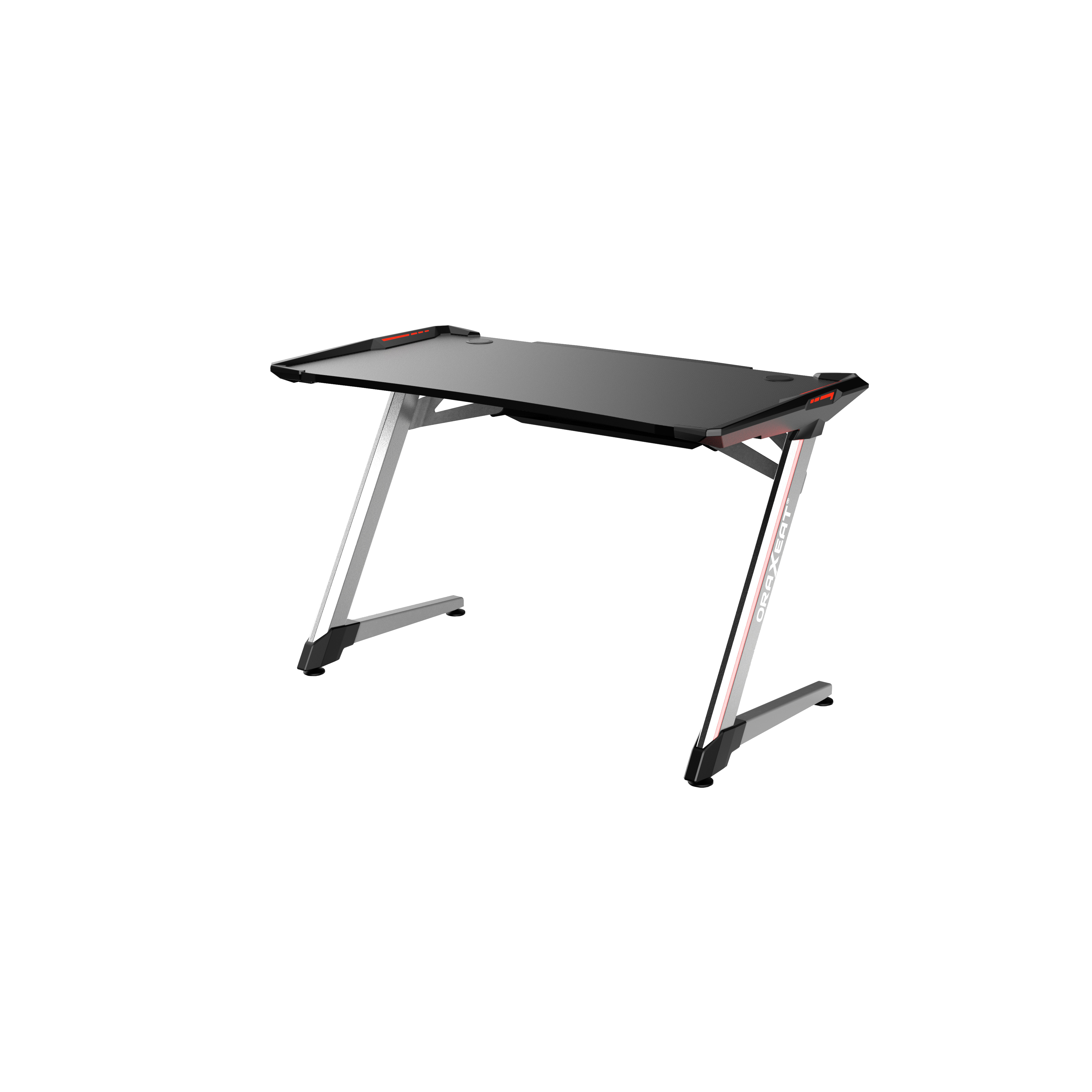 Voir la diapositive 2 : ORAXEAT Bureau Gaming  GT120 RGB - Aluminium