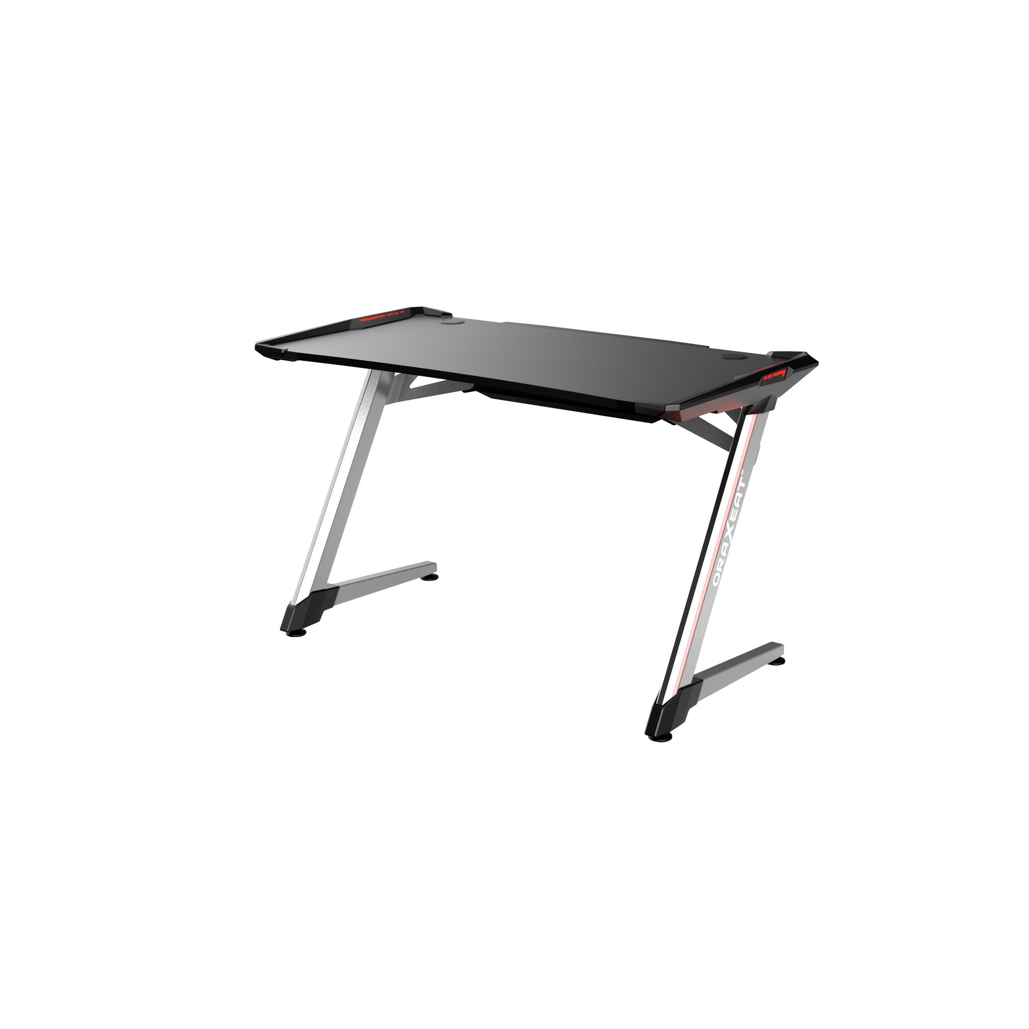 Voir la diapositive 2 : ORAXEAT Bureau Gaming  GT120 RGB - Aluminium