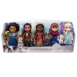 JAKKS PACIFIC Set 5 poupées 15cm  Elsa, Anna, Mirabel, Raya & Moana - Disney Princesses 100ème Anniversaire