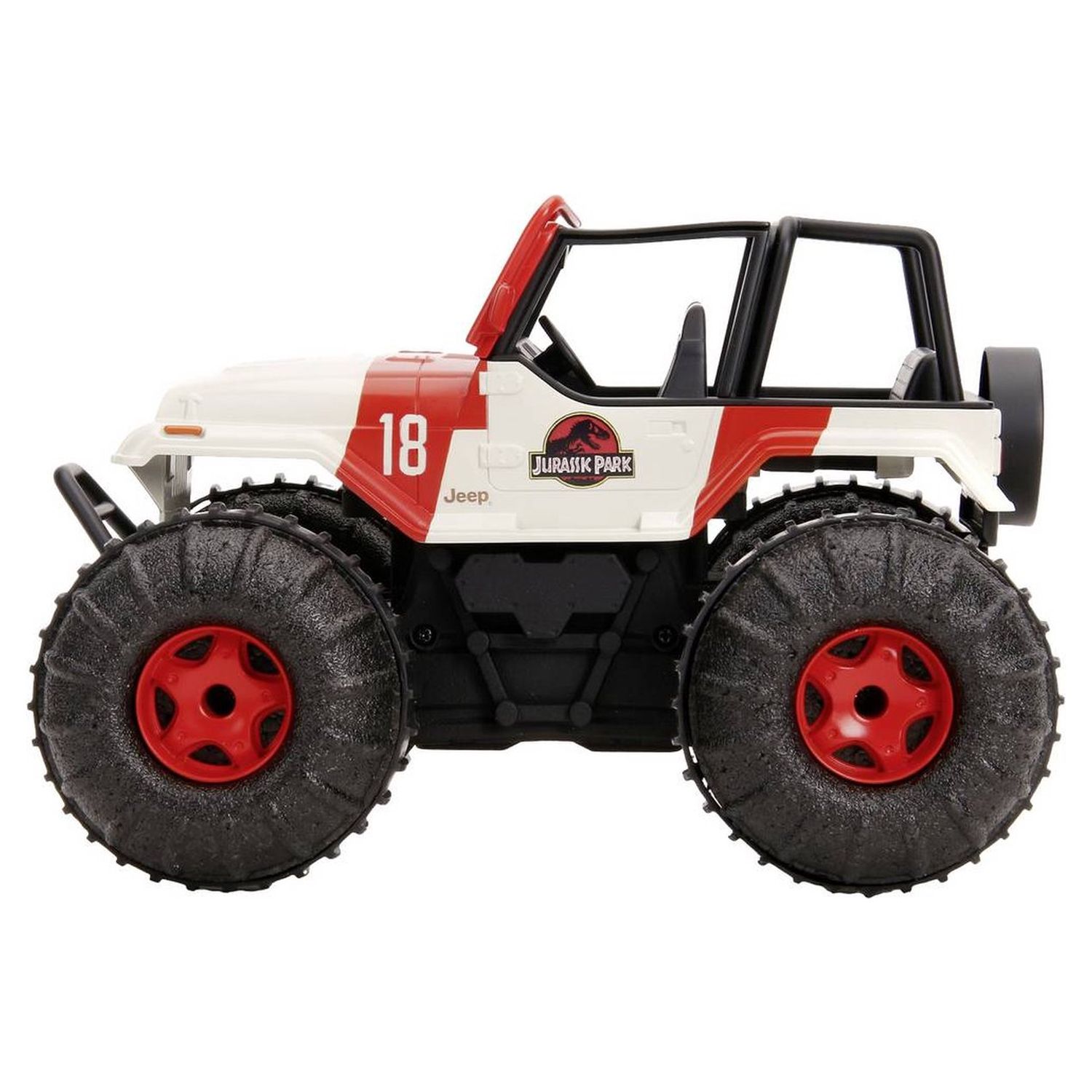 Voir la diapositive 2 : JADA Jeep Wrangler radiocommandé - Jurassic Park