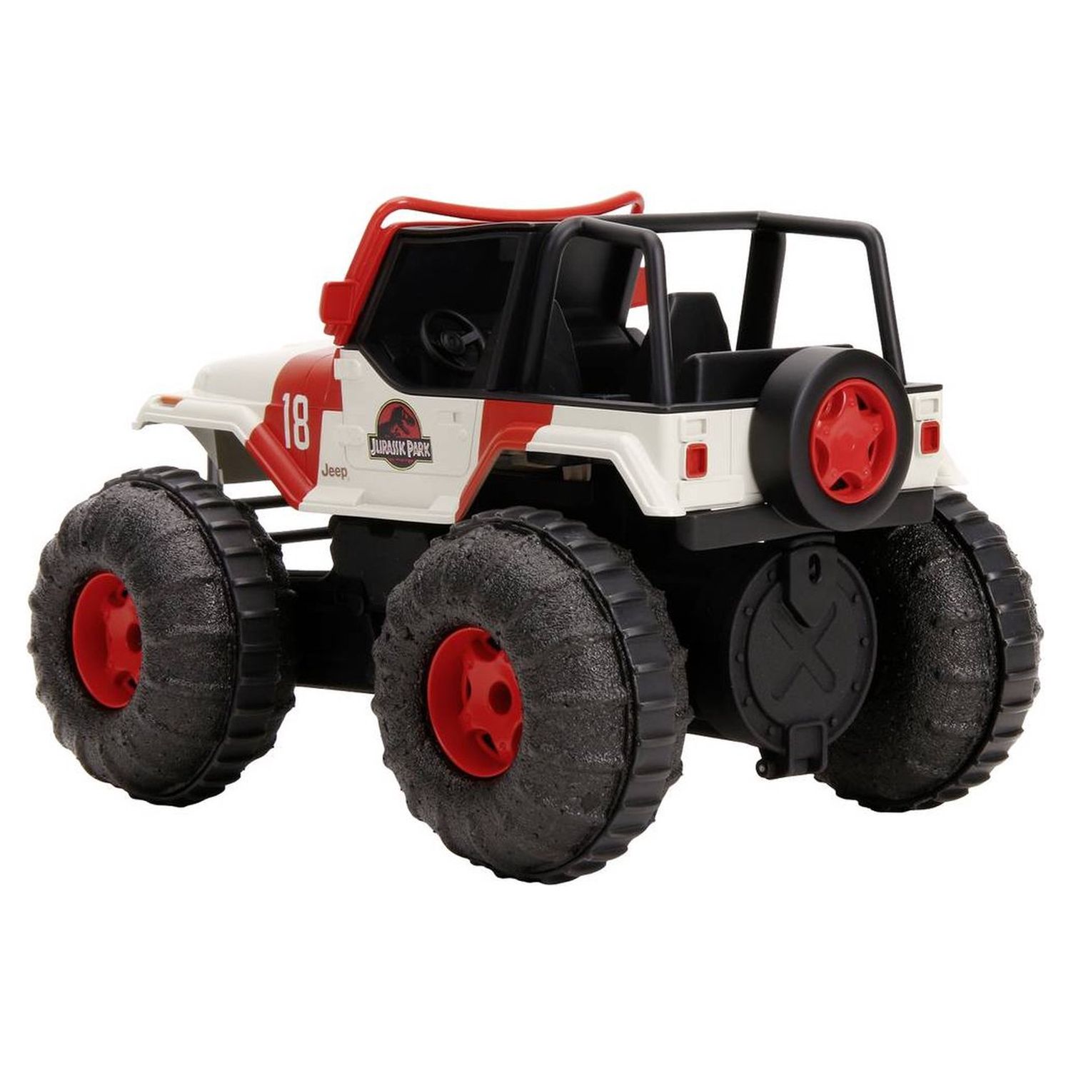 Voir la diapositive 3 : JADA Jeep Wrangler radiocommandé - Jurassic Park