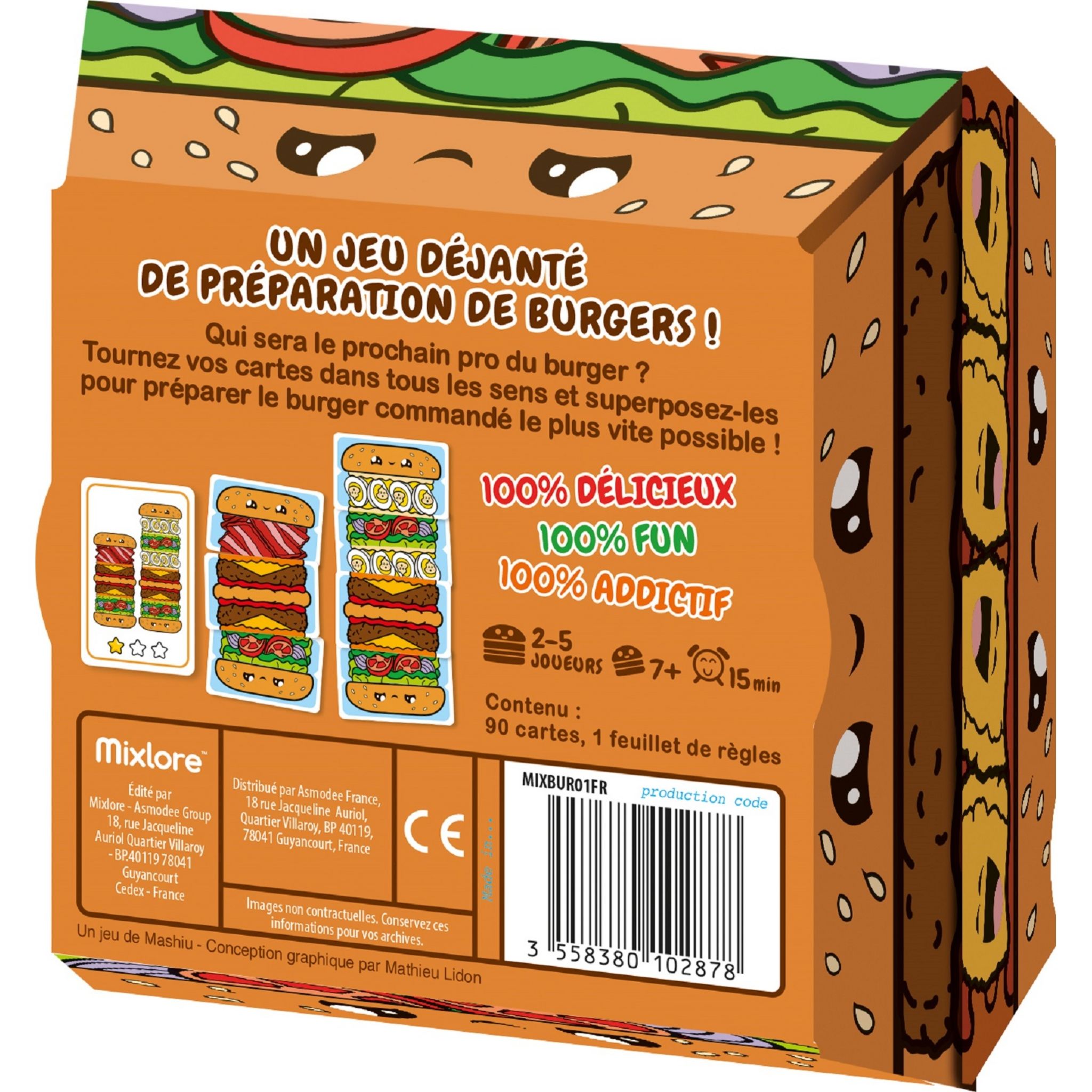 Voir la diapositive 3 : ASMODEE Jeu Burger ASAP