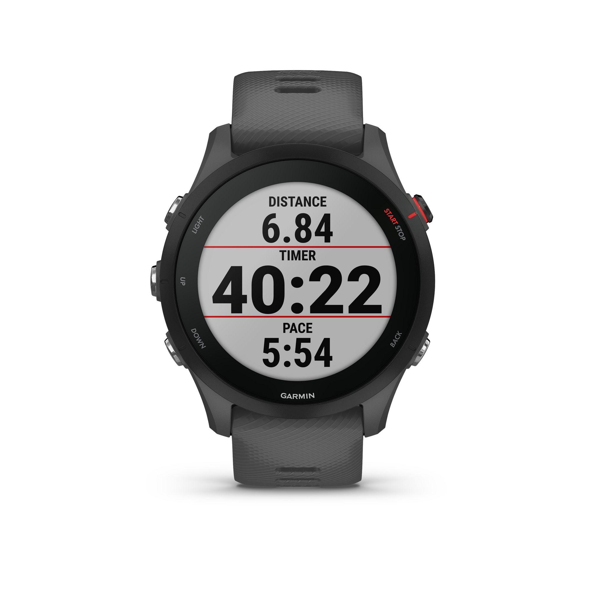 Voir la diapositive 2 : GARMIN Montre connectée ForeRunner 255 - Gris