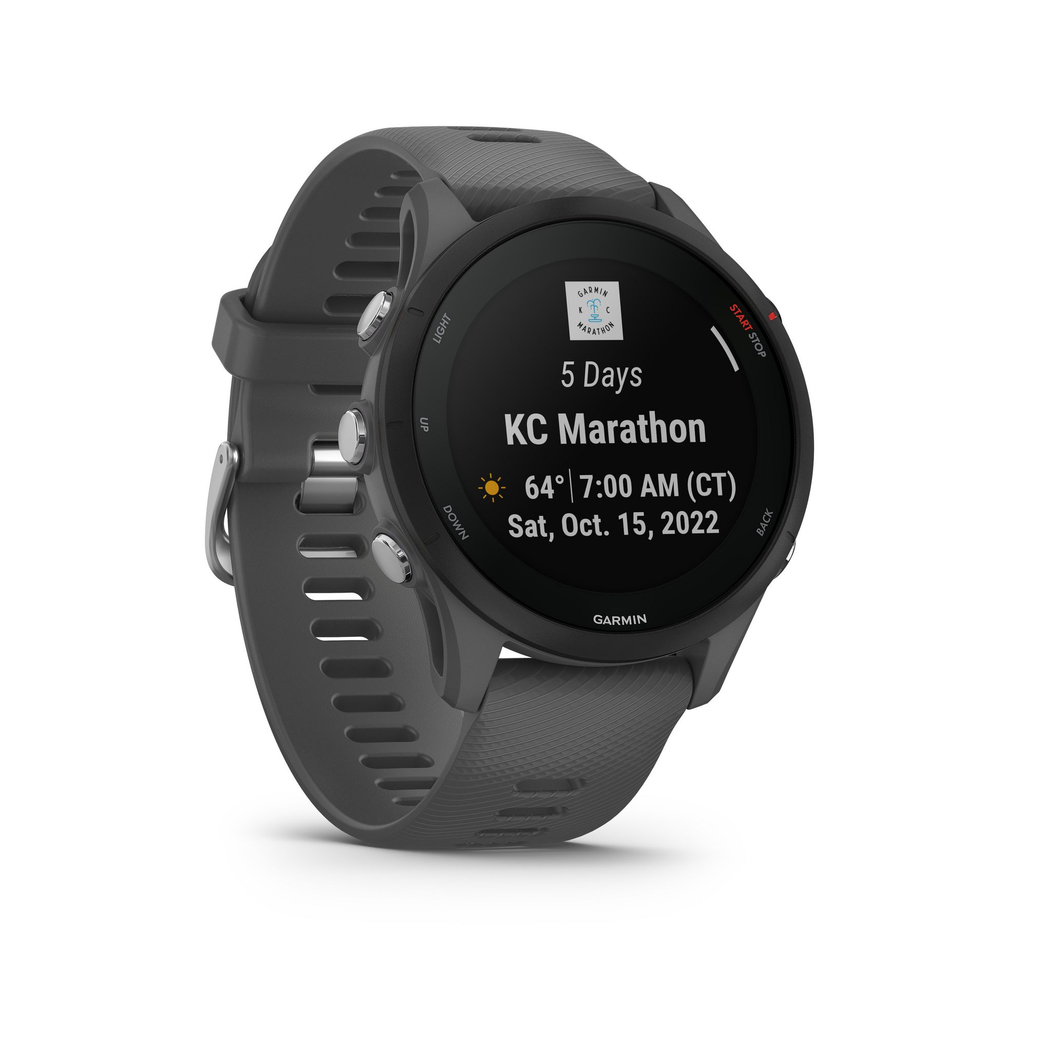 Voir la diapositive 4 : GARMIN Montre connectée ForeRunner 255 - Gris