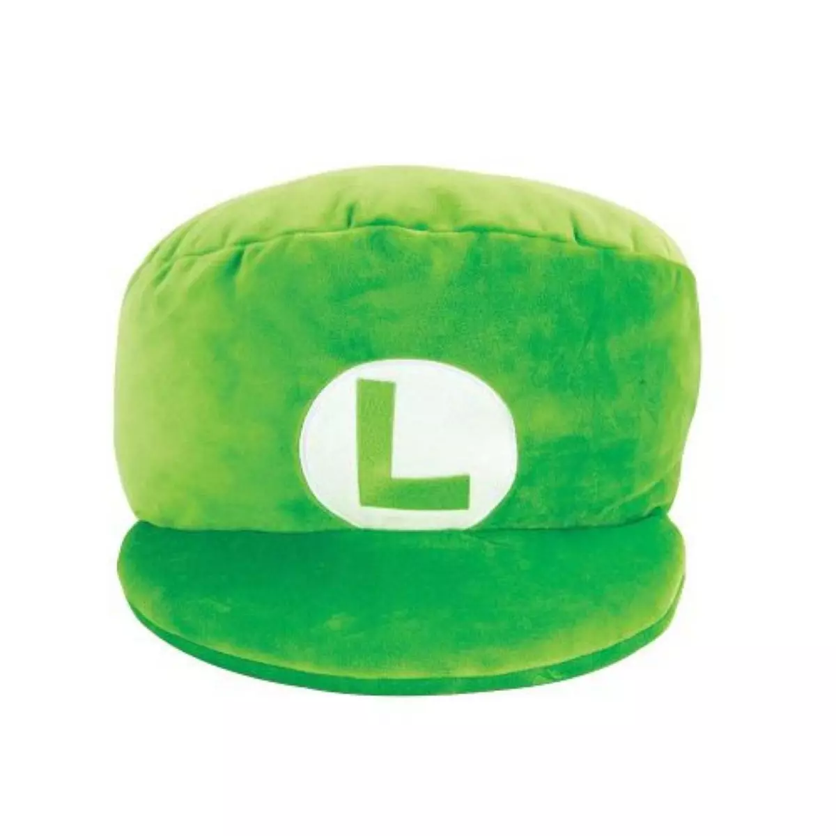 TOMY Peluche Mocchi Mocchi casquette de Luigi verte