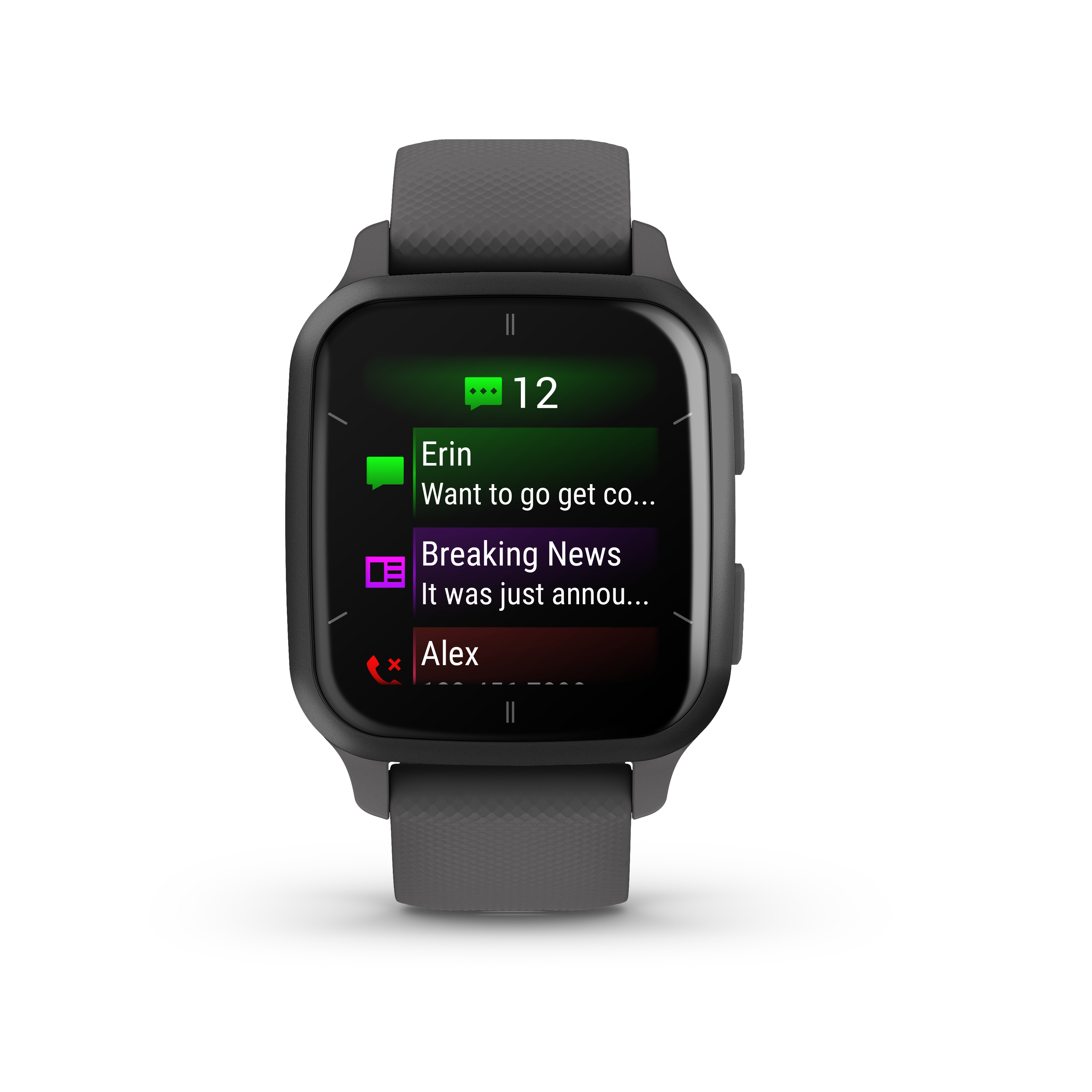 Voir la diapositive 3 : GARMIN Montre connectée VENU SQ 2 - Gris