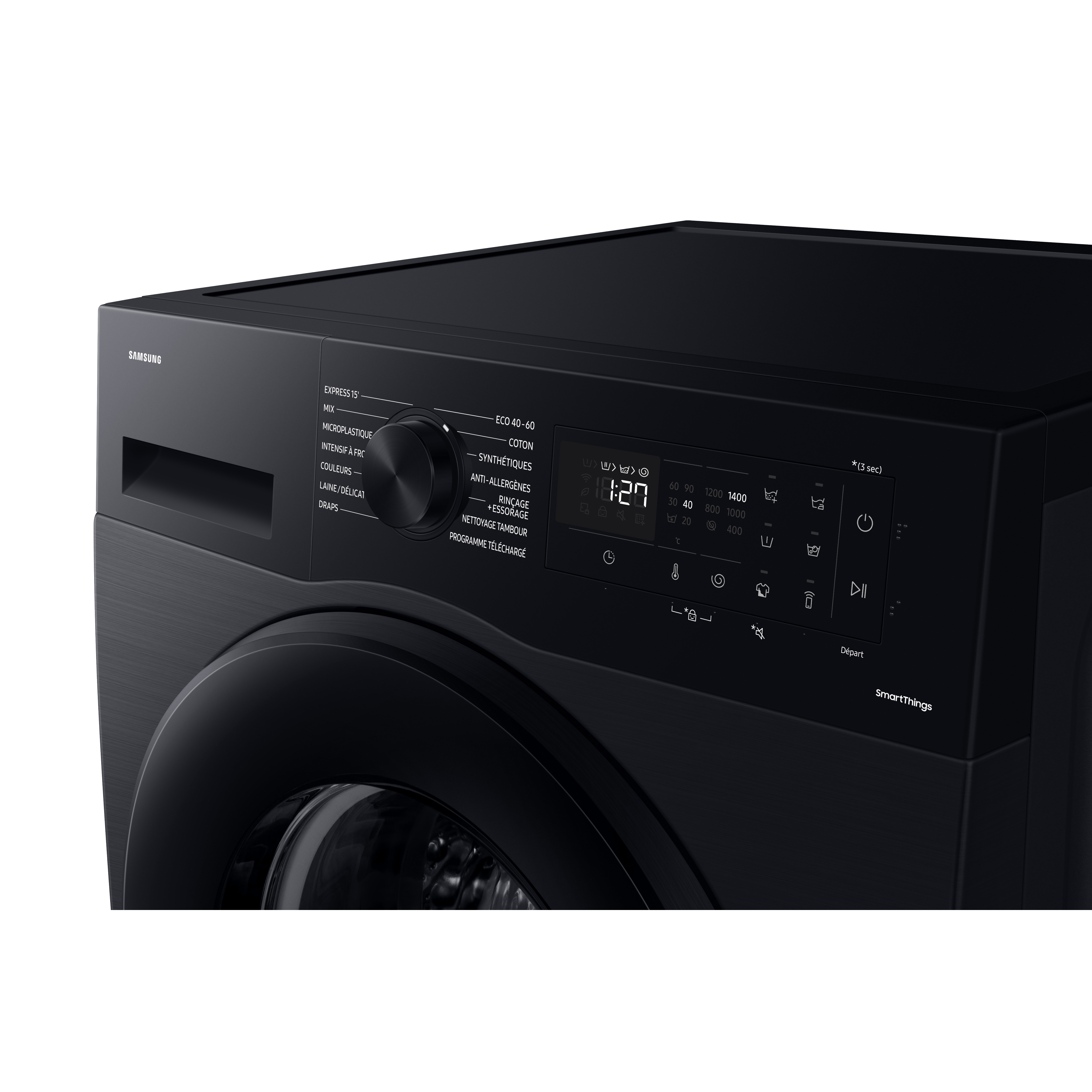 Voir la diapositive 6 : SAMSUNG Lave linge hublot à induction WW80CGC04DAB, 8 kg, 1400 T/min, A