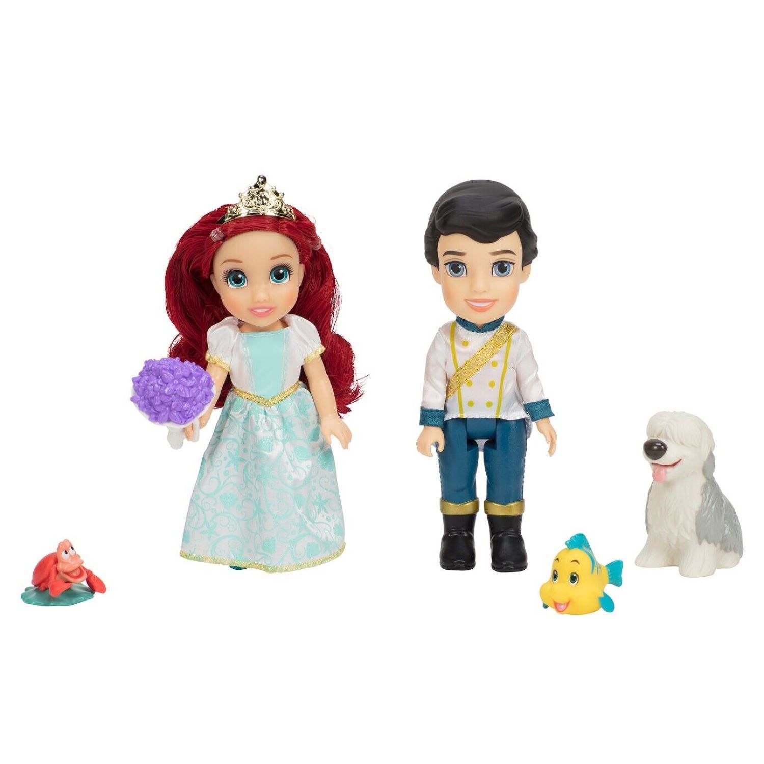 Voir la diapositive 2 : JAKKS Coffret mariage Ariel et Eric - Disney Princesses