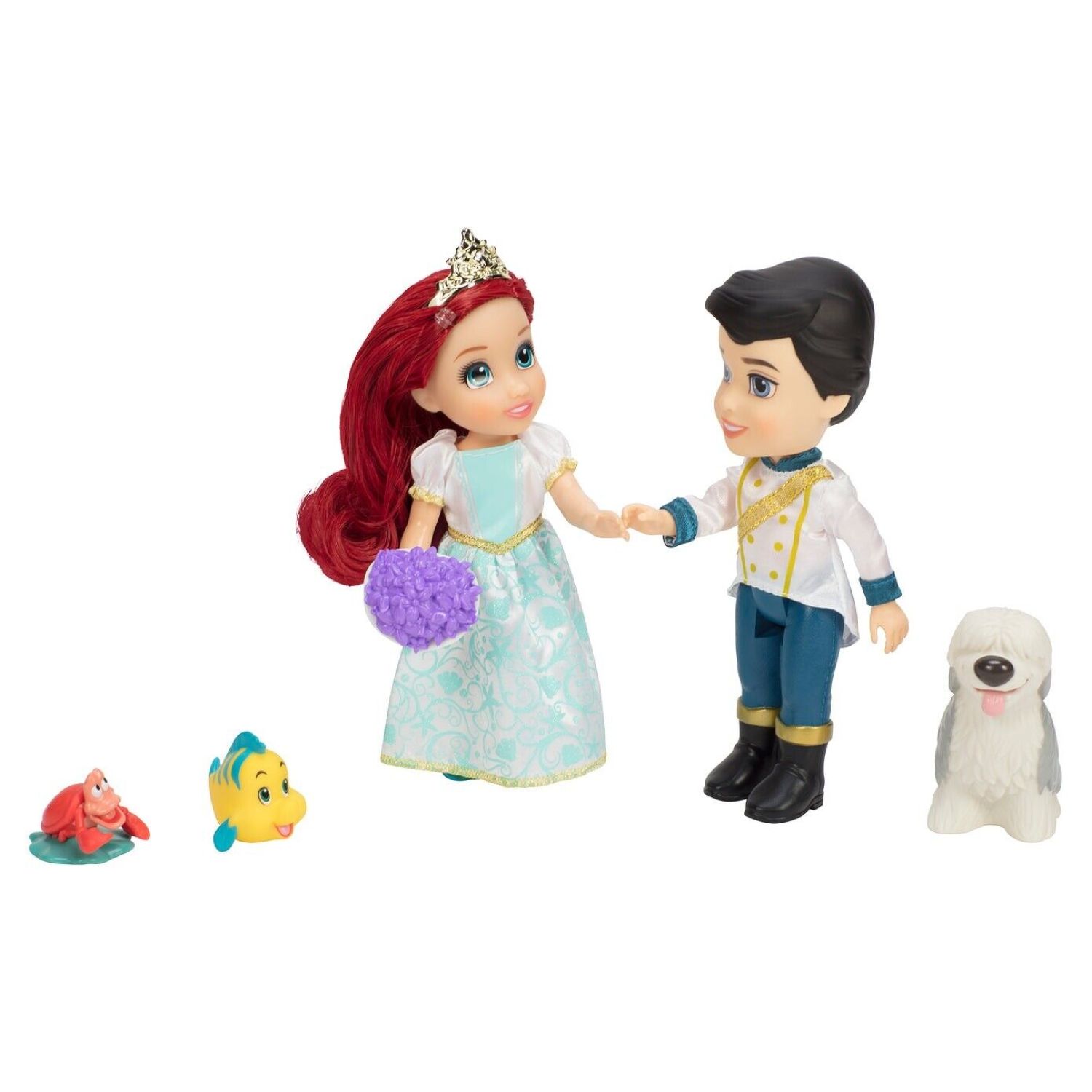 Voir la diapositive 3 : JAKKS Coffret mariage Ariel et Eric - Disney Princesses