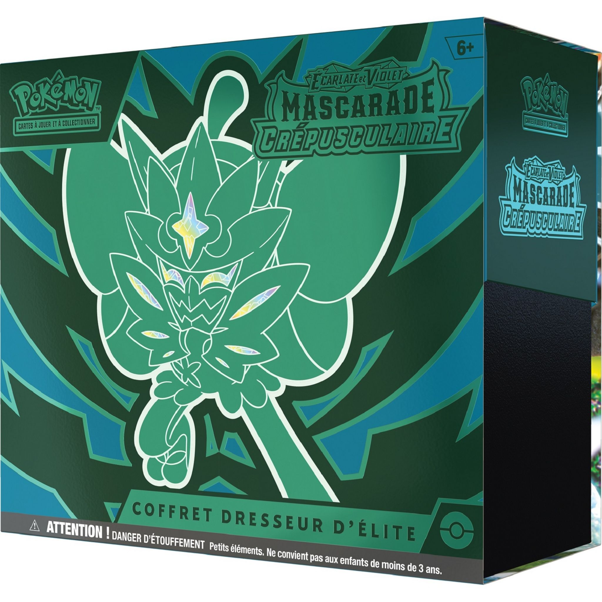 Voir la diapositive 2 : POKEMON Coffret Cartes Pokémon Dresseur d'élite EV06, Écarlate et Violet - Mascarade Crépusculaire