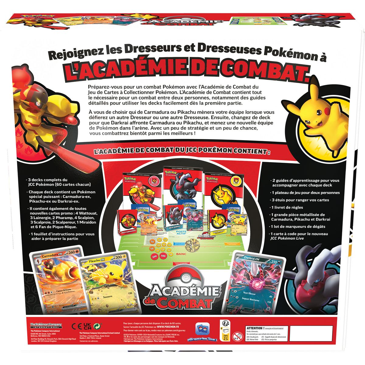 POKEMON Jeu Académie de combat Pokémon V3