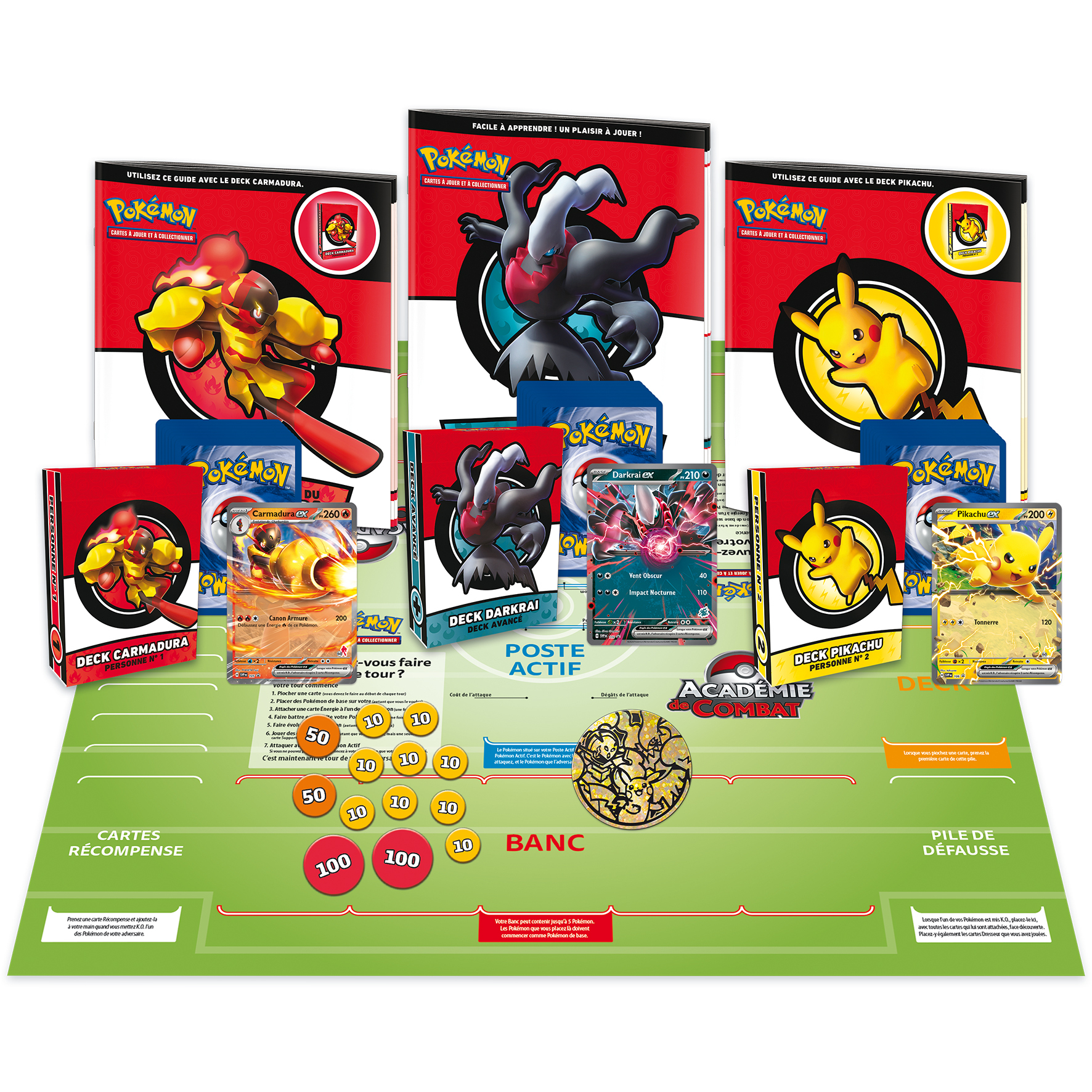 Voir la diapositive 3 : POKEMON Jeu Académie de combat Pokémon V3