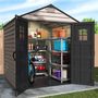 Voir la diapositive 2 : DURAMAX Abri de jardin PVC Storemax avec plancher 4,44m²